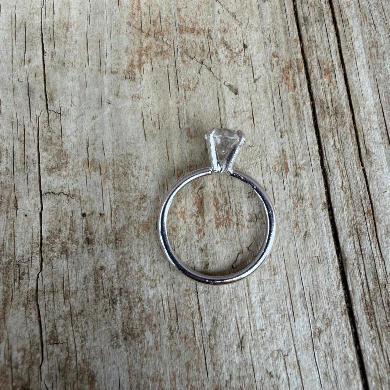 Preloved Women's Ring - Silver – Solitaire Ring S… - image 6