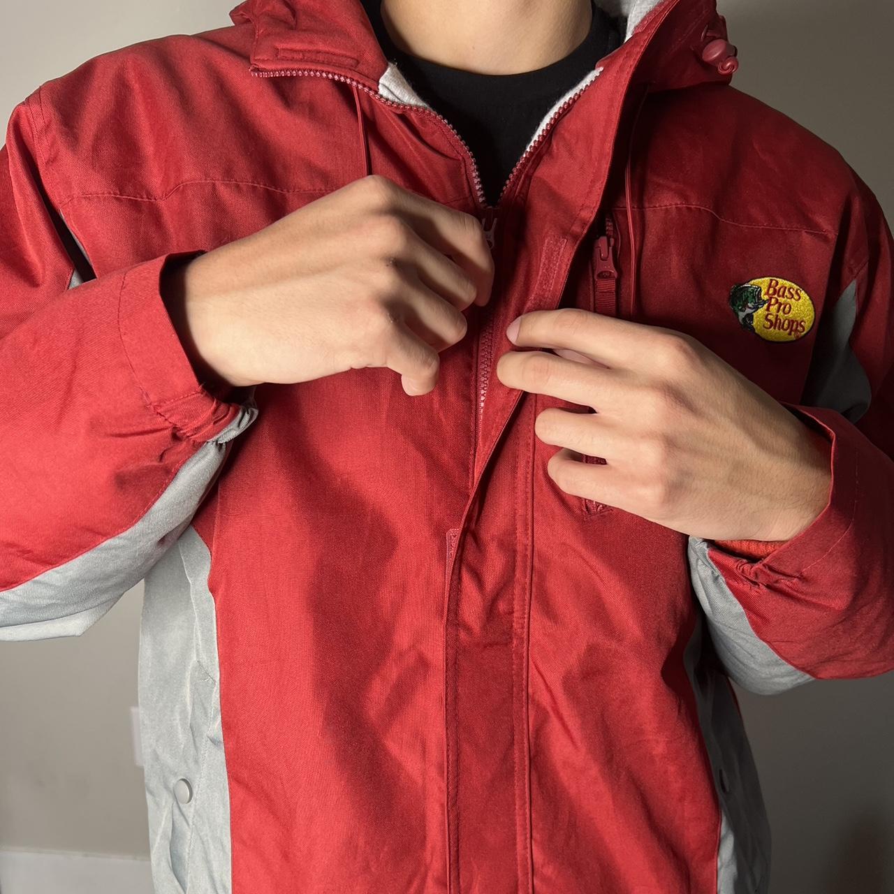 BASS PRO SHOPS WINDBREAKER-RED, no flaws, great great...