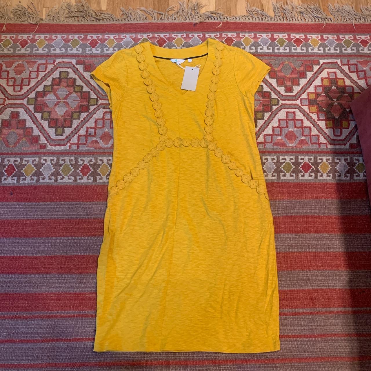 Boden Women's Yellow Dress | Depop
