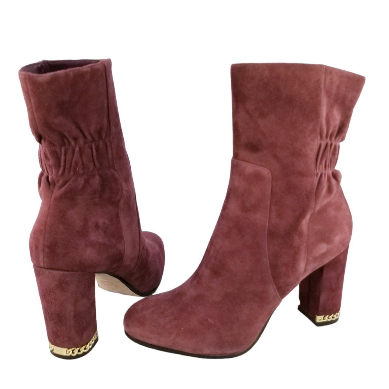 Michael Kors Women's Burgundy Boots | Depop