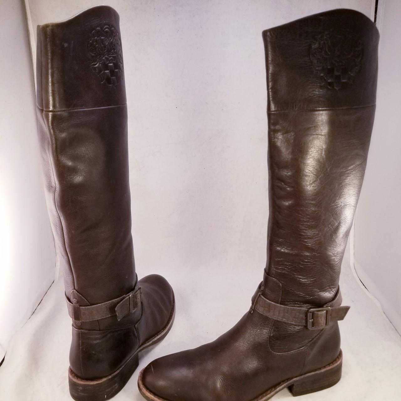 Vince camuto tall hotsell buckled leather riding boot