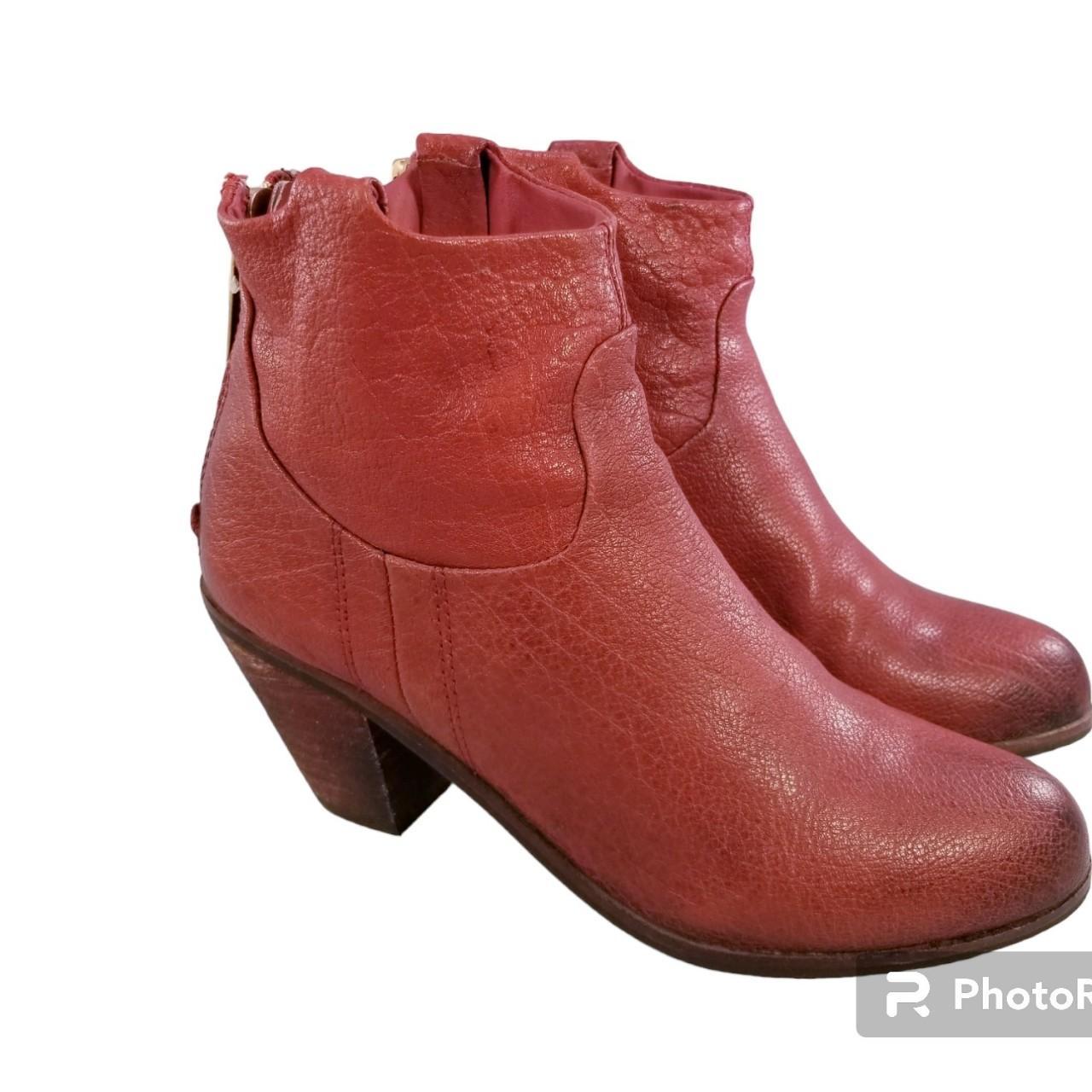 Sam edelman 2024 red ankle boots