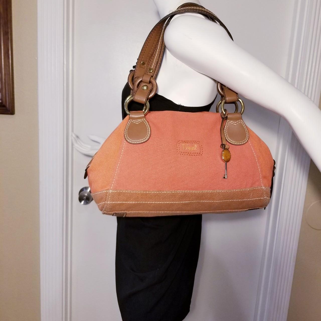 Fossil orange online purse