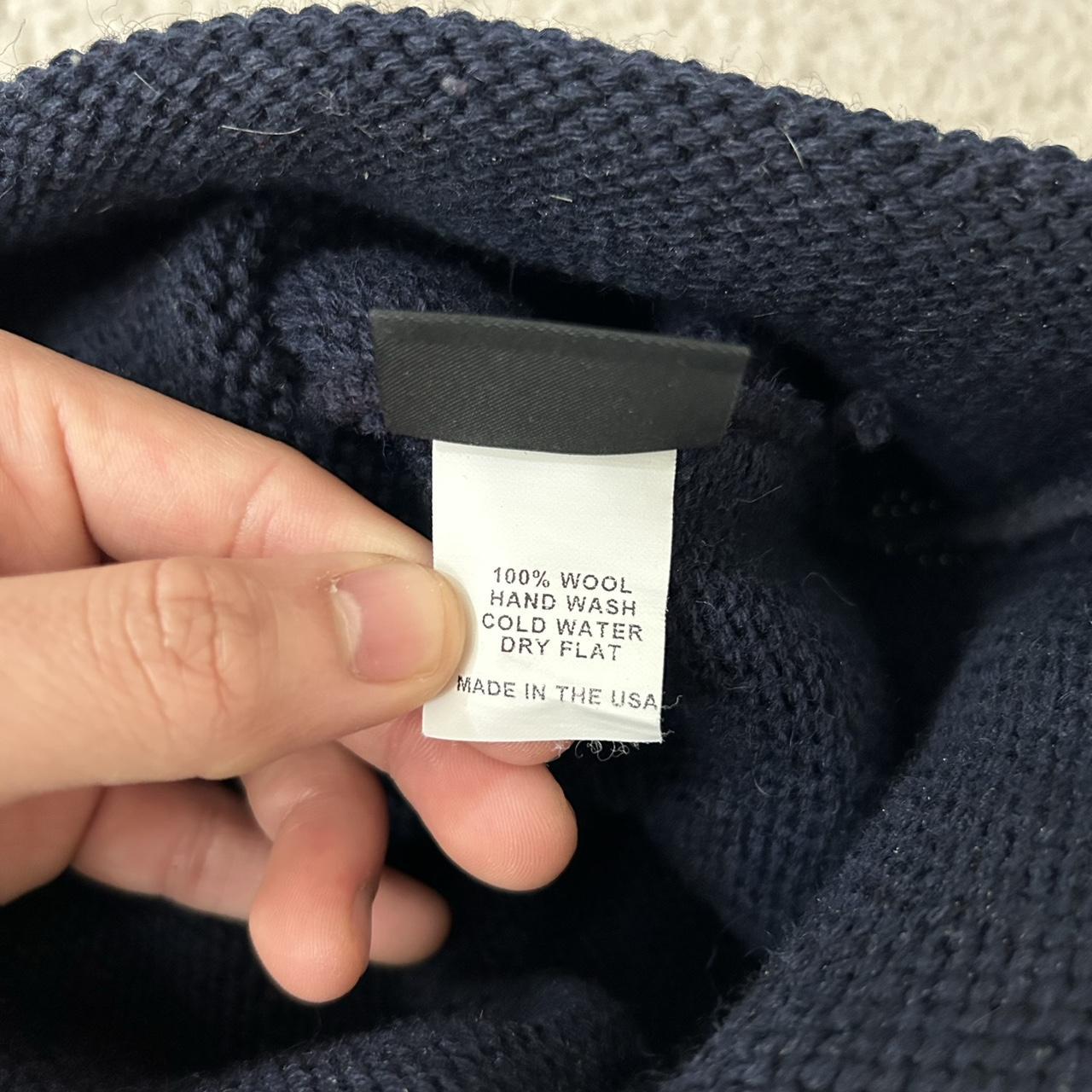 Filson Seattle Wool Beanie Navy Gray preowned w/... - Depop