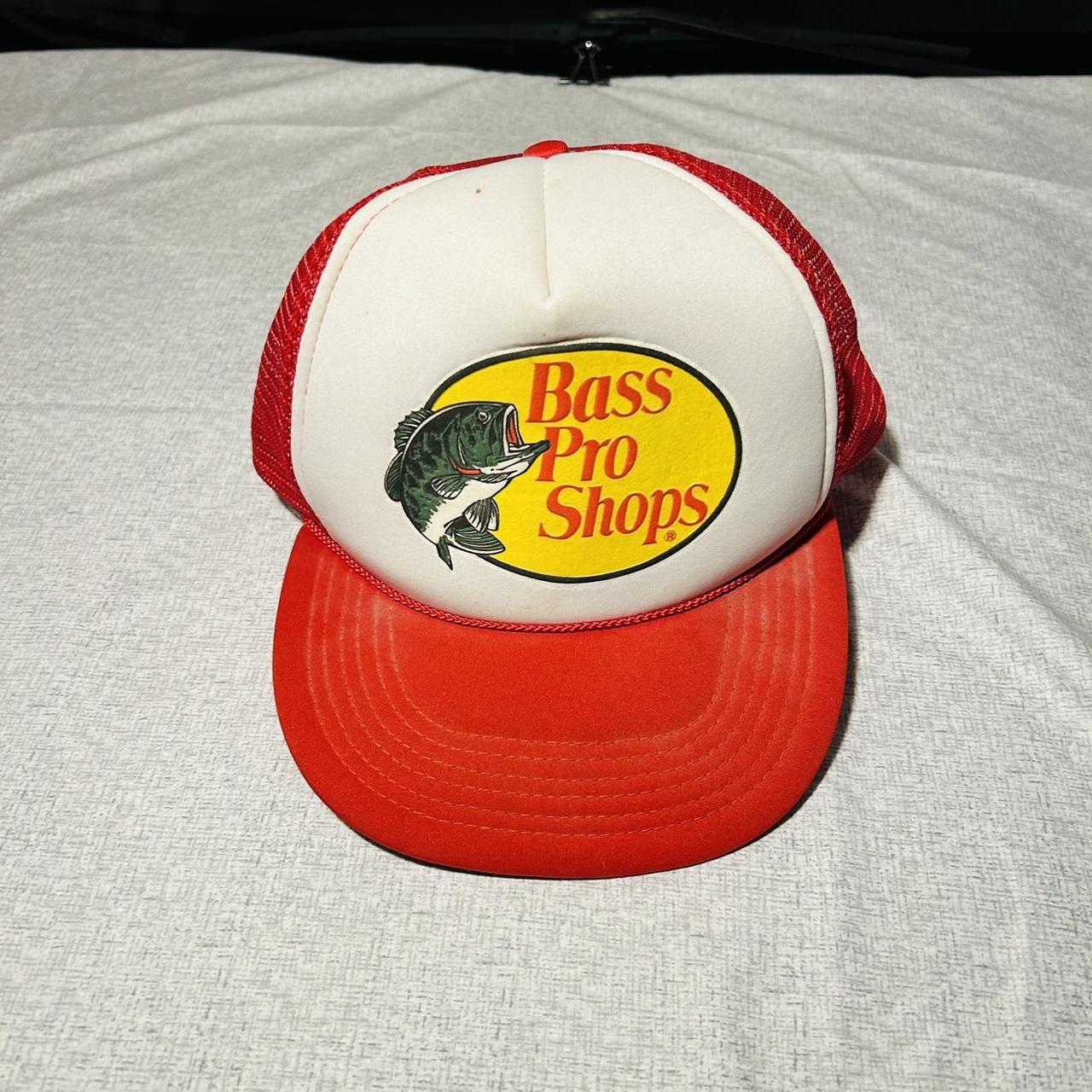 Bass Pro Shop Vintage Foam Trucker Mesh Hat Snapback - Depop