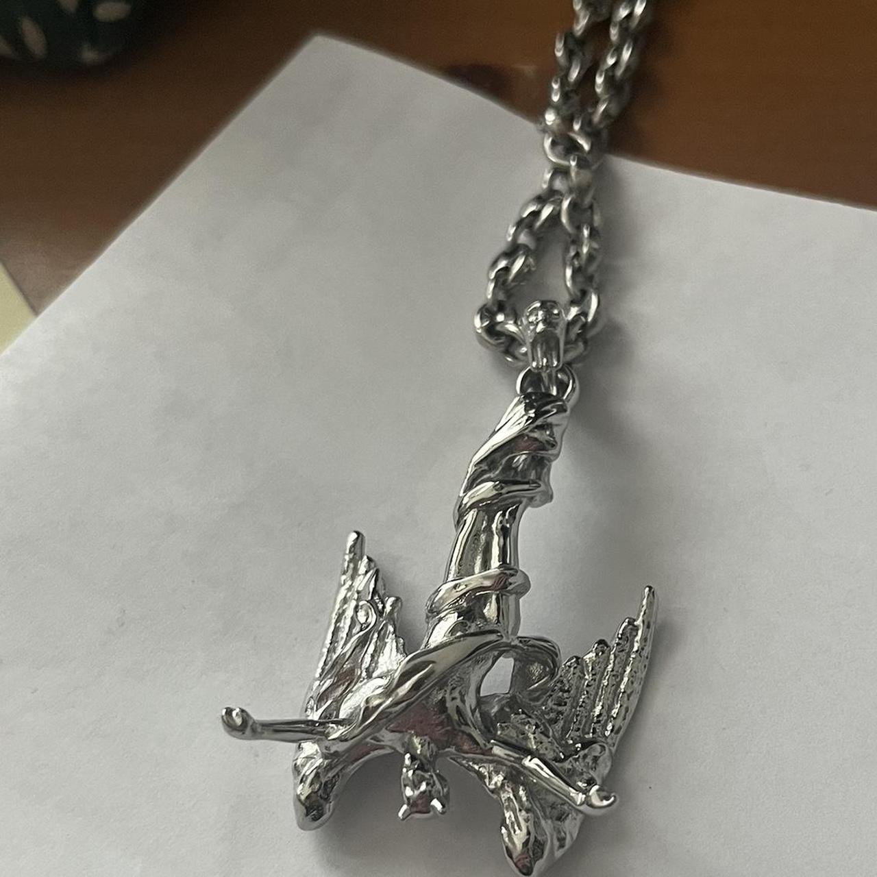 Hard Jewelry XL fallen angel pendant on a 24in mini... Depop