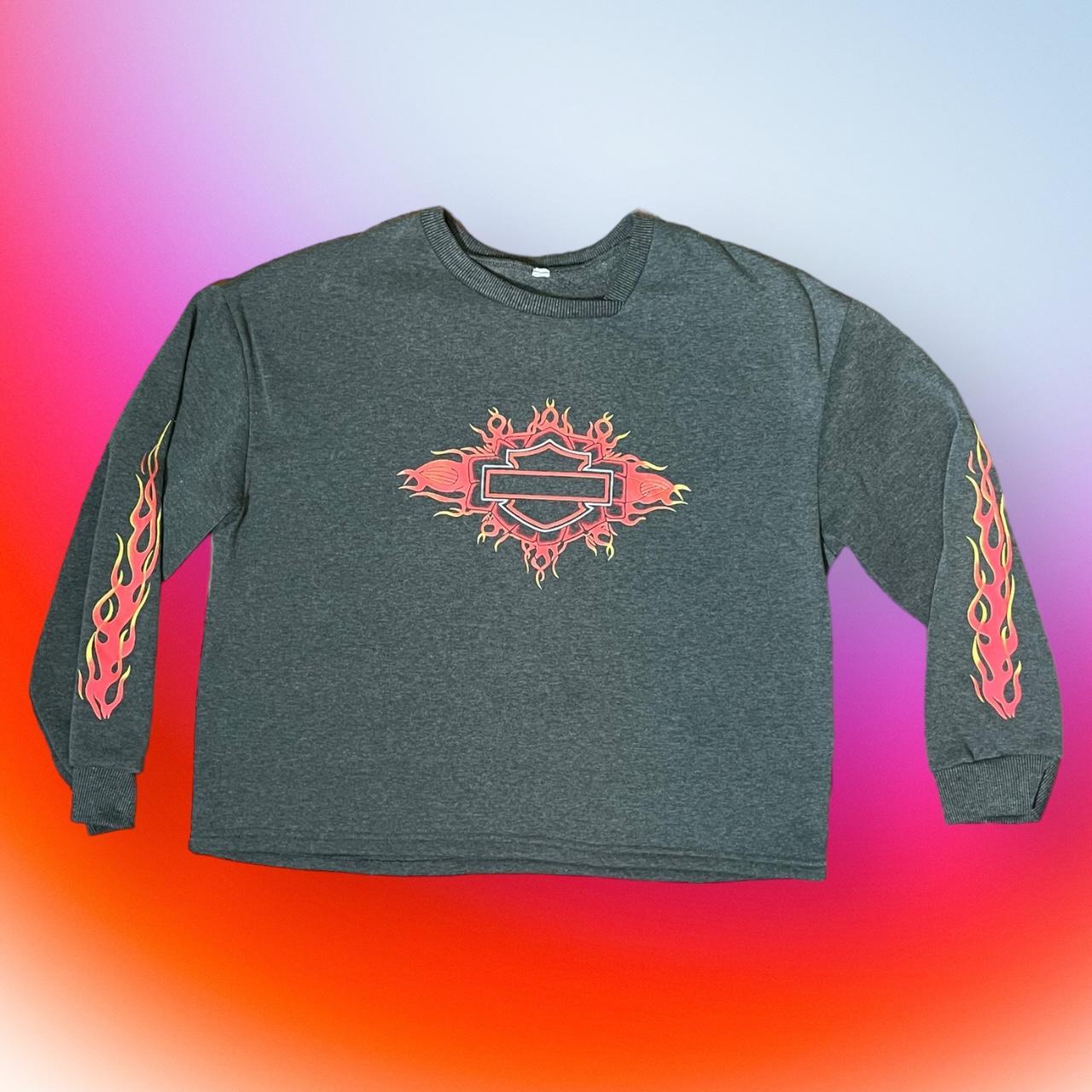 Harley davidson crew neck sales jumper