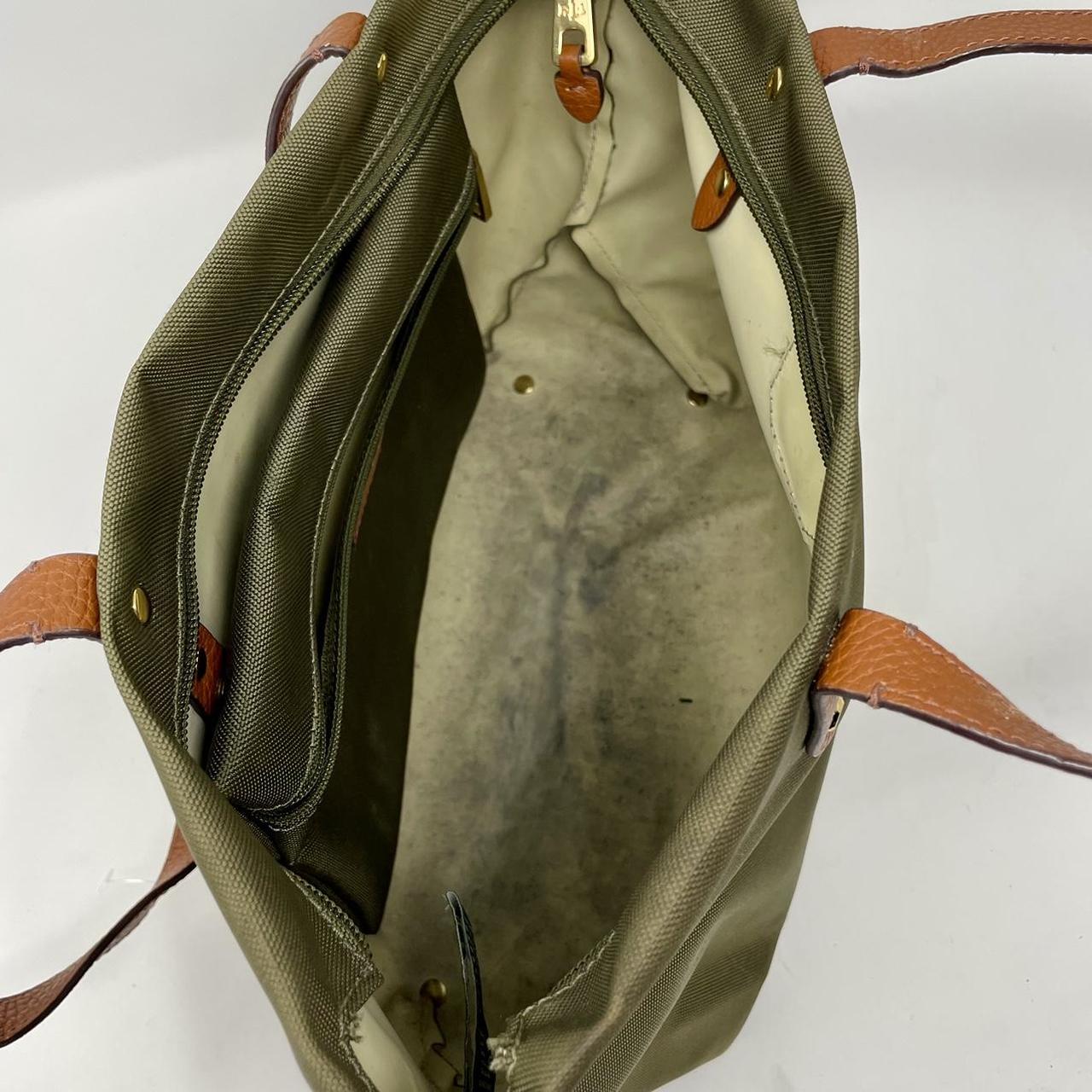 Ralph Lauren◆leather trim twill tote bag Olive Leather-Trim Twill Tote Olive - MILWORKS