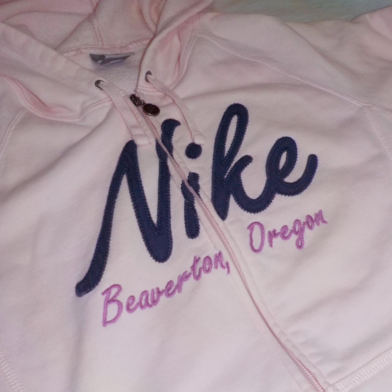 Baby pink nike jacket size L but fits a size S Depop