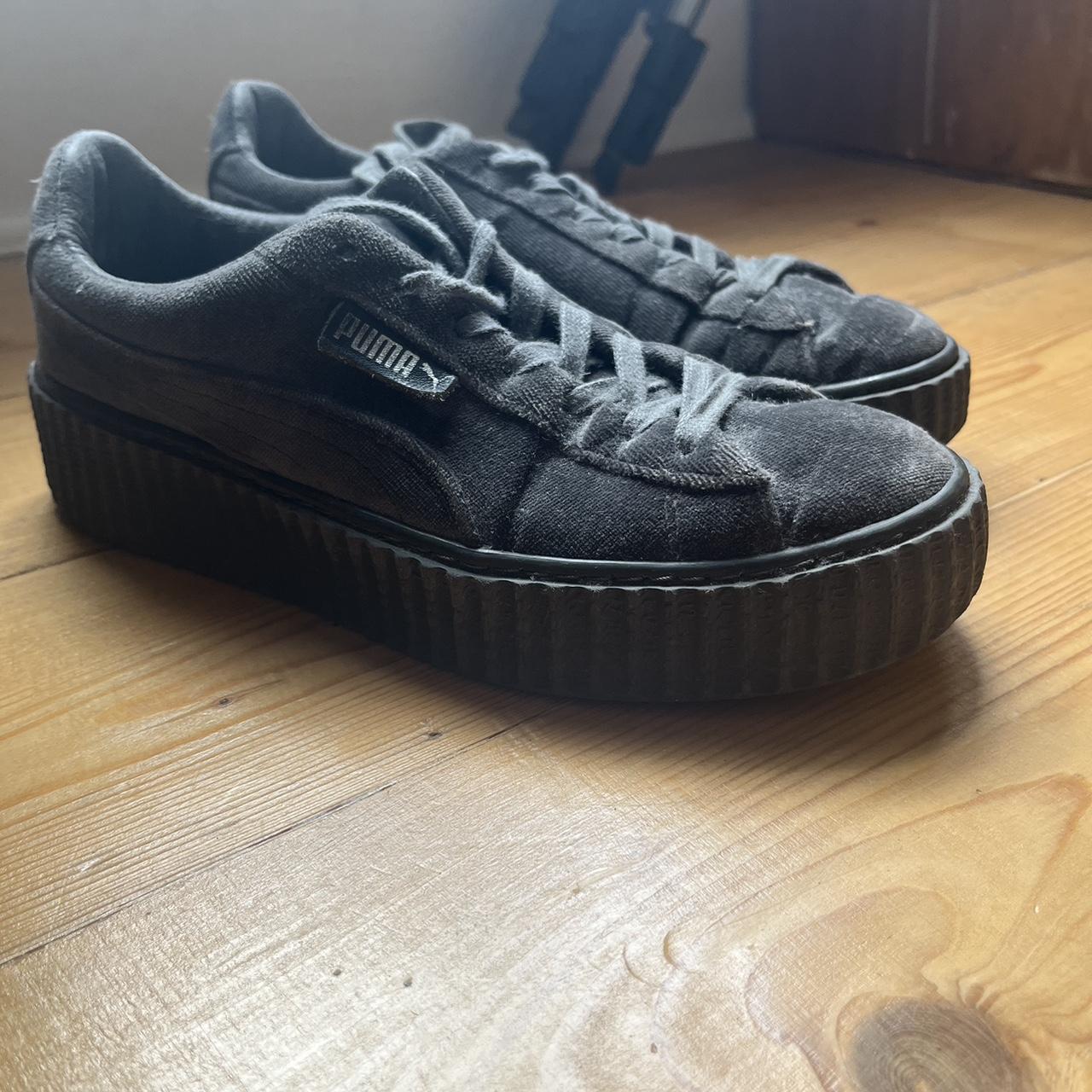 Fenty puma grey creepers size 5 fenty puma creepers