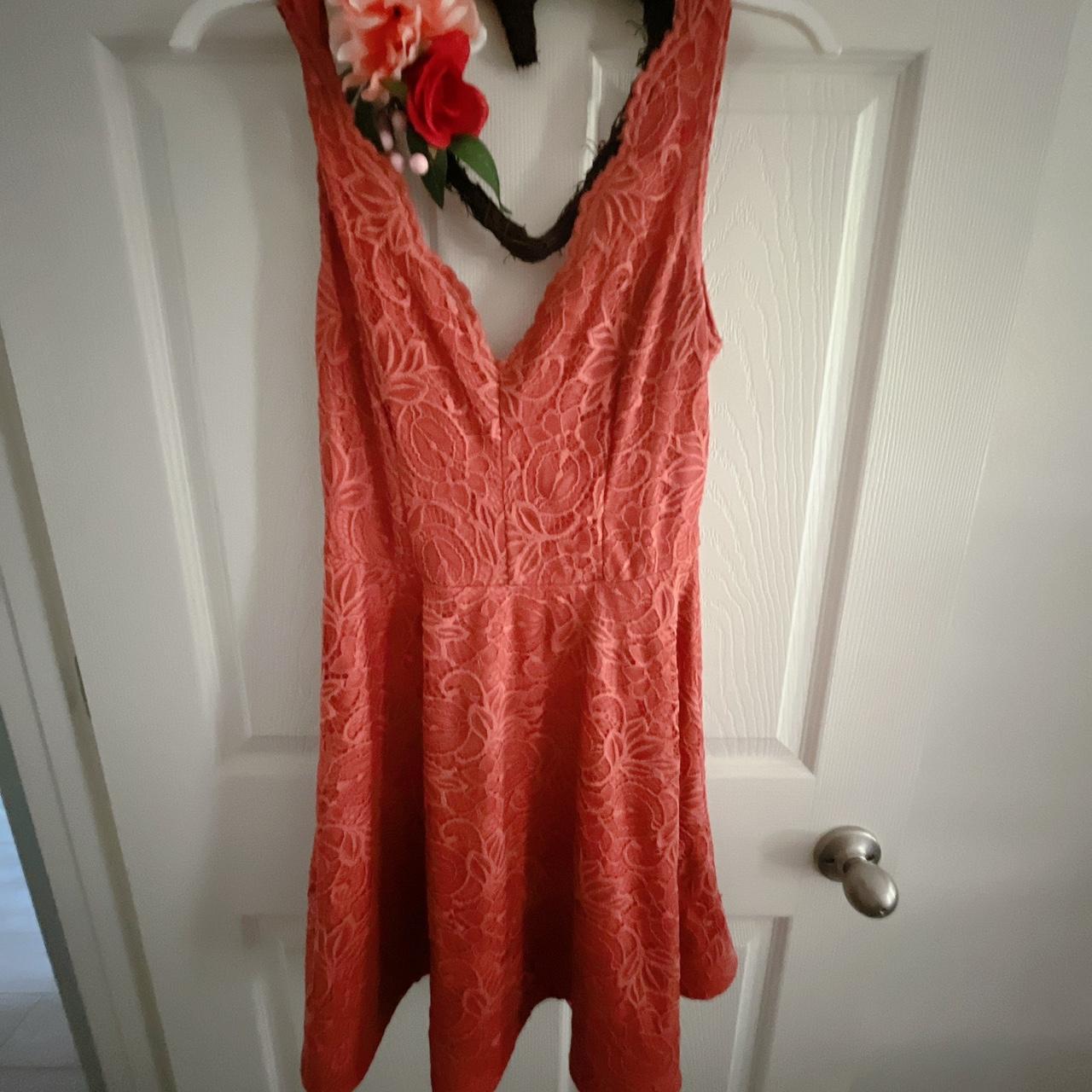 Dillards coral hot sale dress