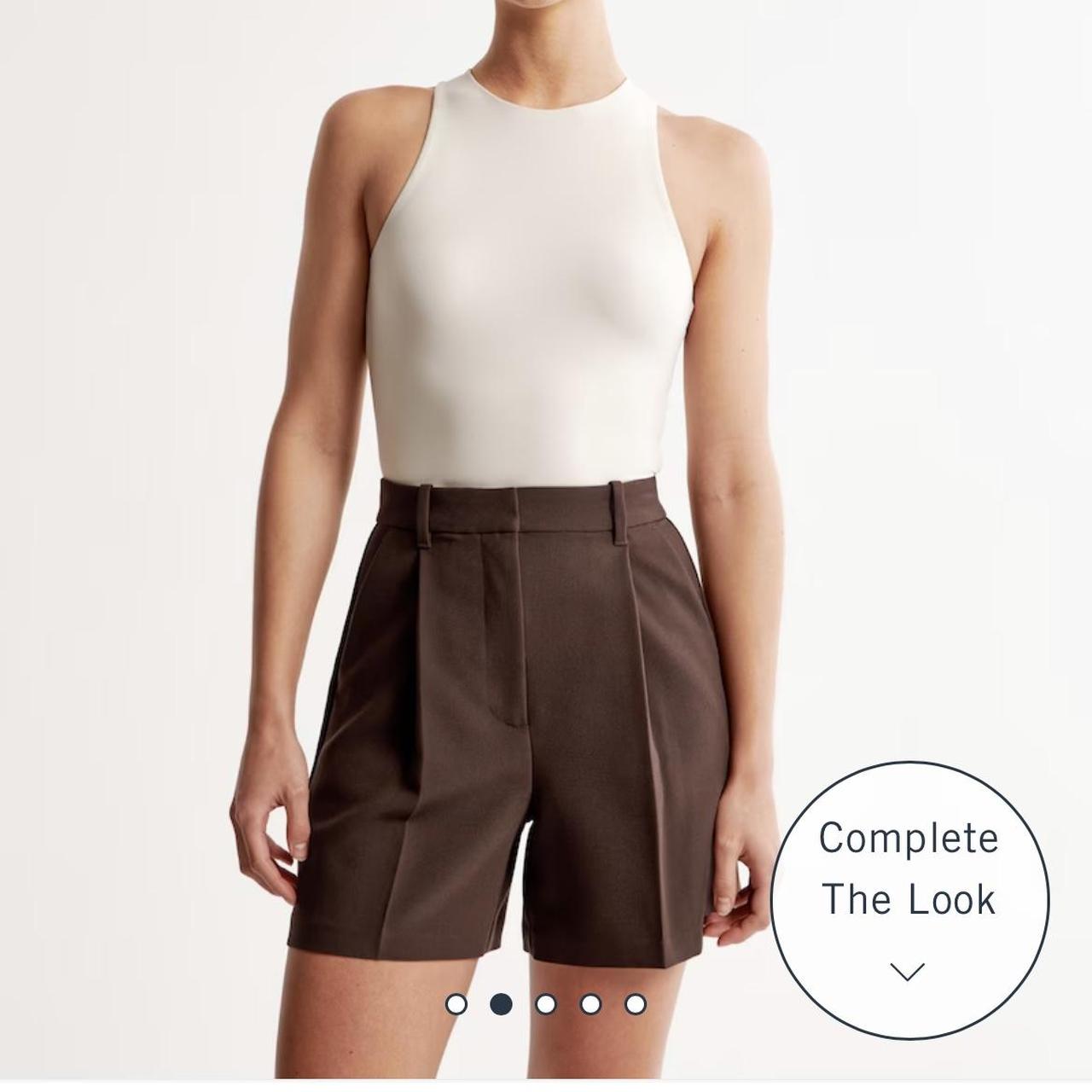 Abercrombie Ultra High Rise Tailored Short Depop