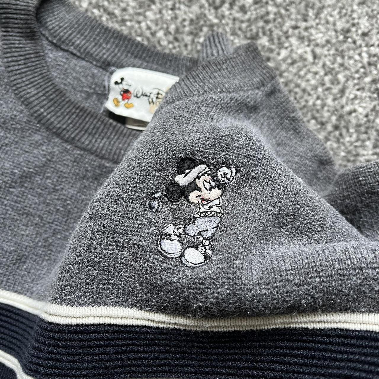 Disney Men's Navy and Grey Jumper | Depop