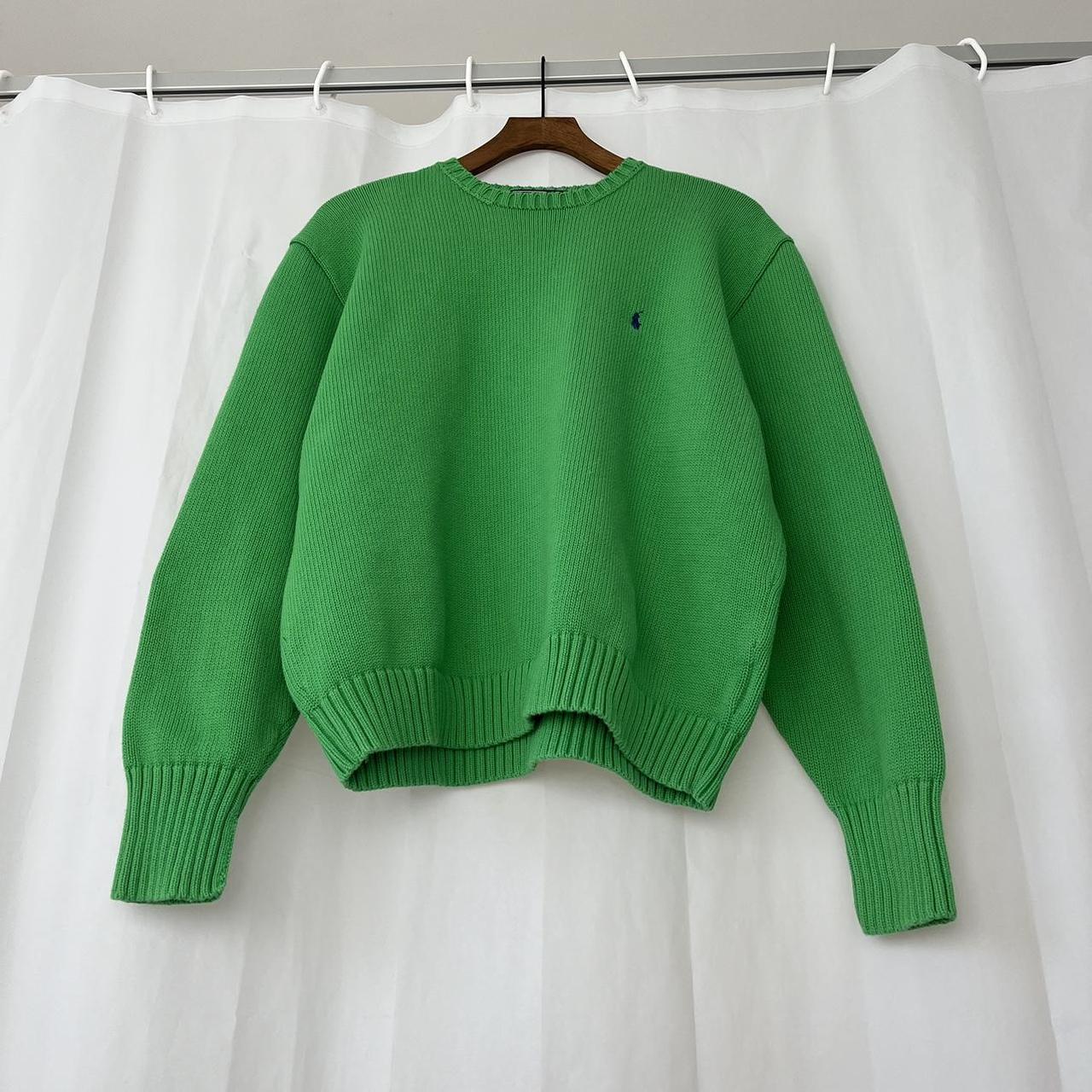 Vintage green Ralph Lauren jumper - L Vintage Polo... - Depop