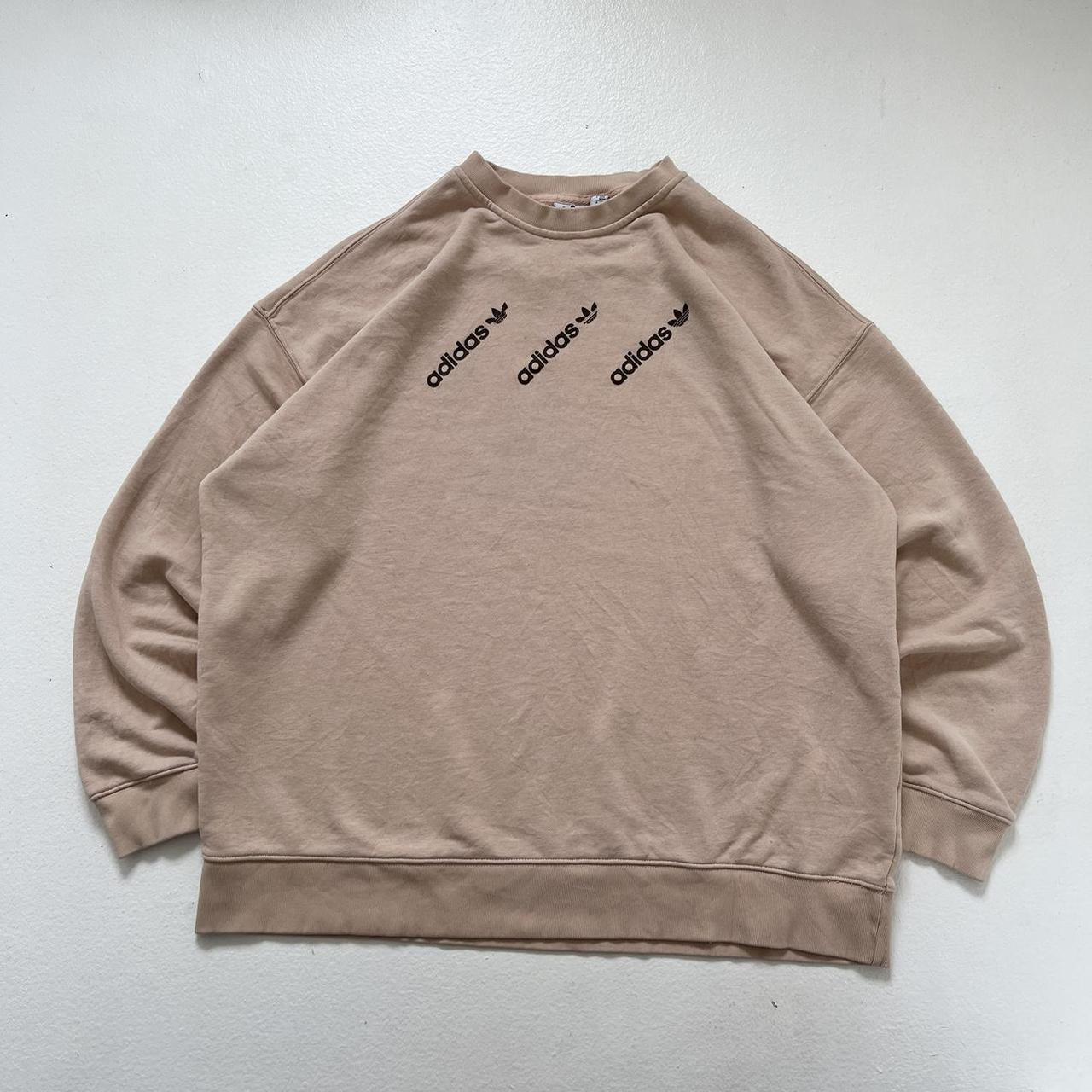 Adidas Sweatshirt Nude Pink XL Vintage Y2K Adidas. Depop