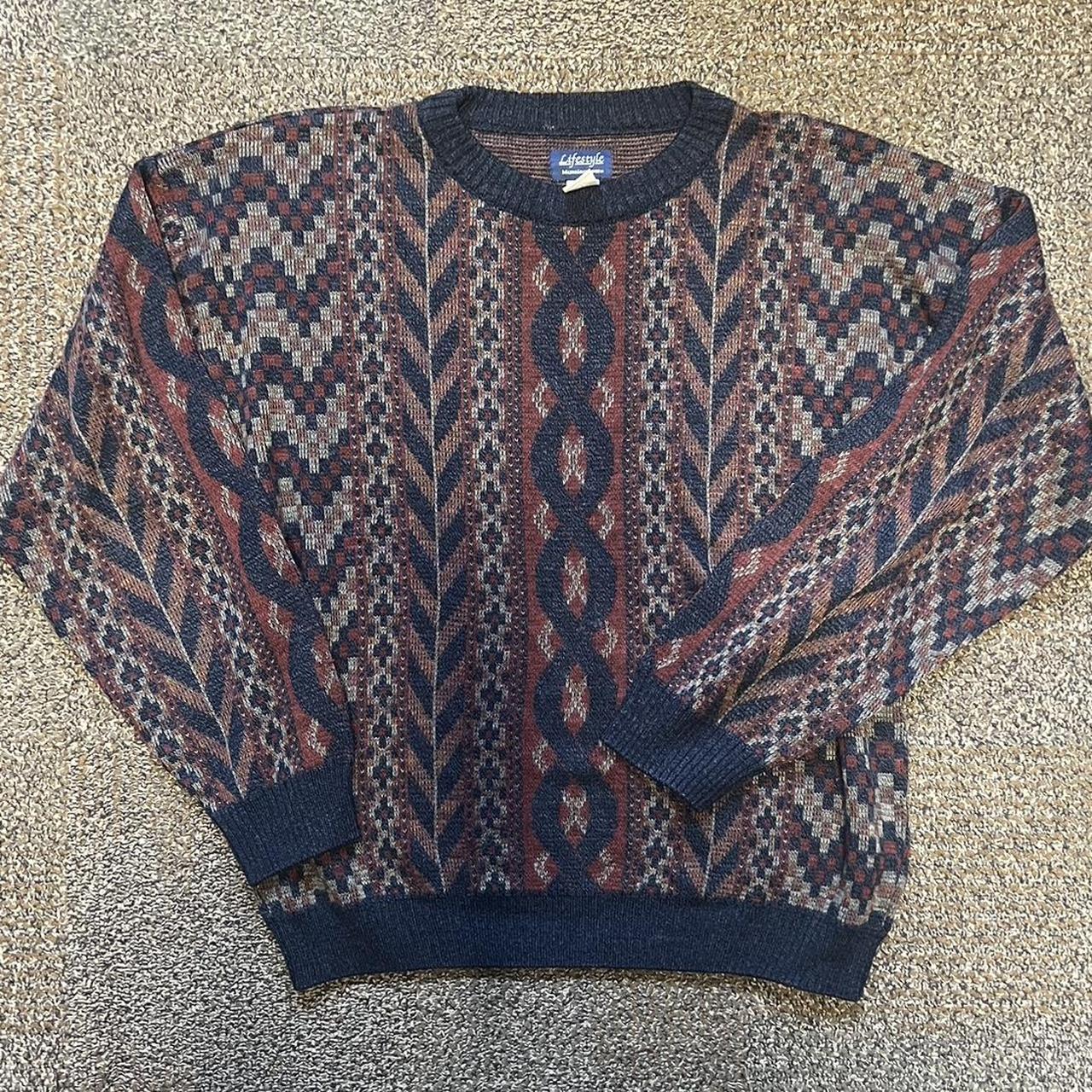 very cute patterned sweater!! feel free to dm for... - Depop