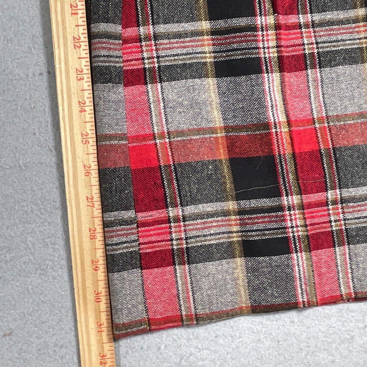 Women's Pants - Red/Grey - 12 – VTG 70s Plaid Bel… - image 3