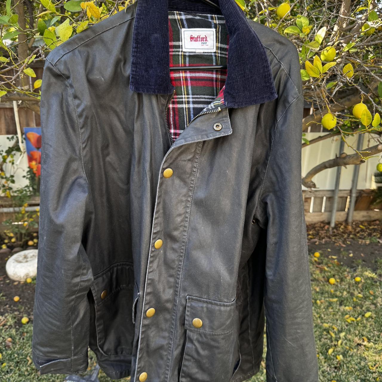 Stafford on sale leather jacket