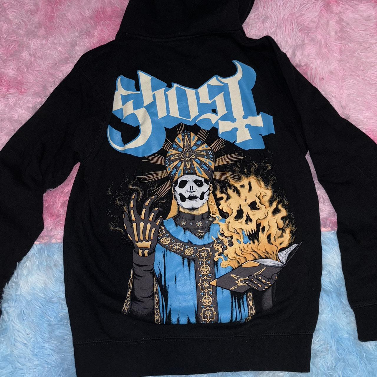 Ghost “Papa Book” Zip Hoodie from the official Depop