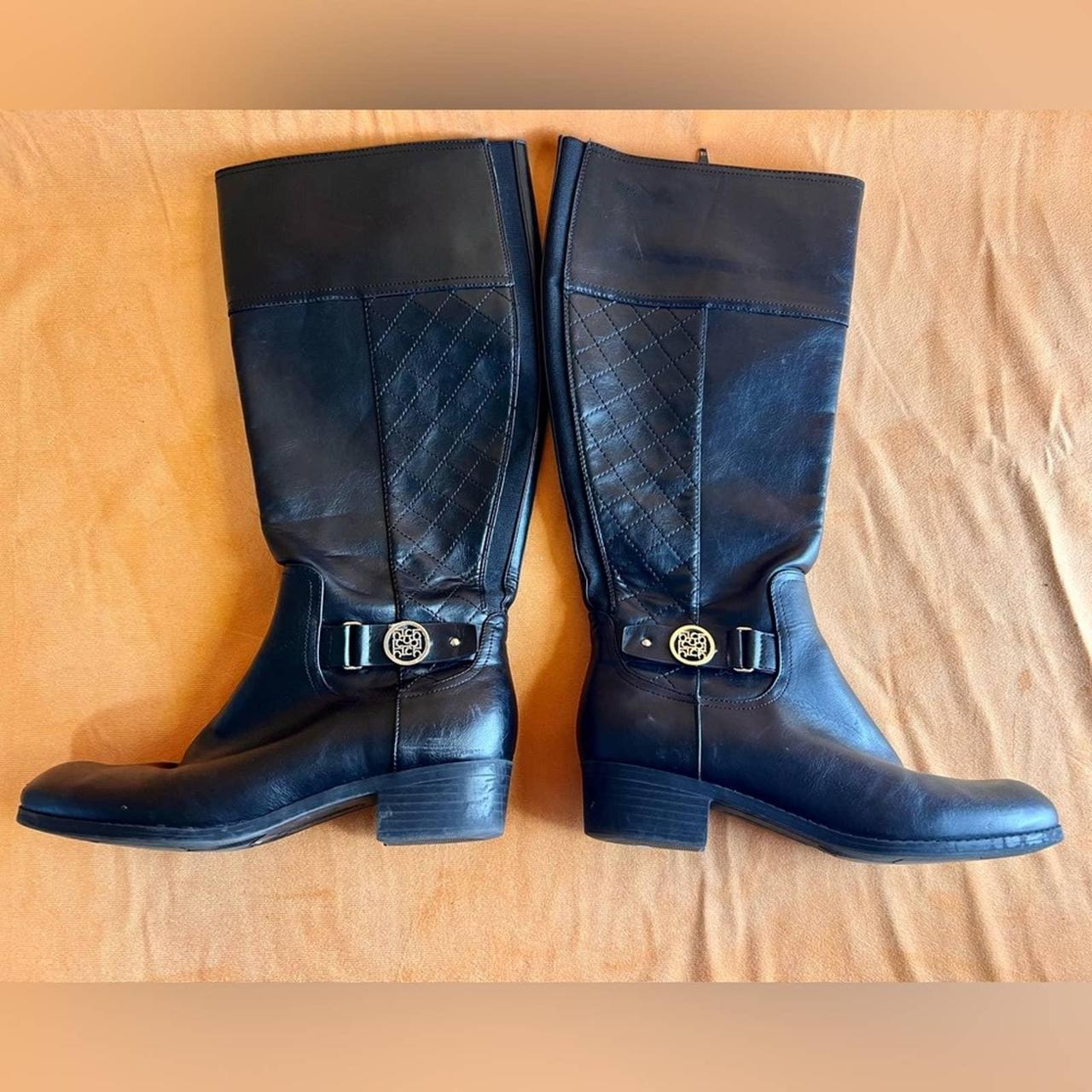 Liz claiborne black boots sale