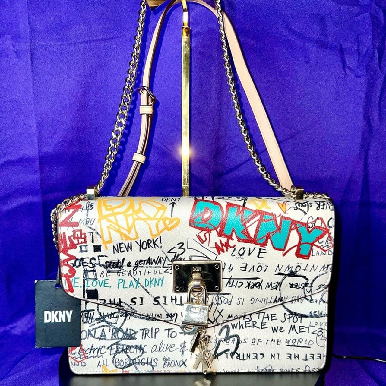 Dkny elissa large tote hotsell with charms