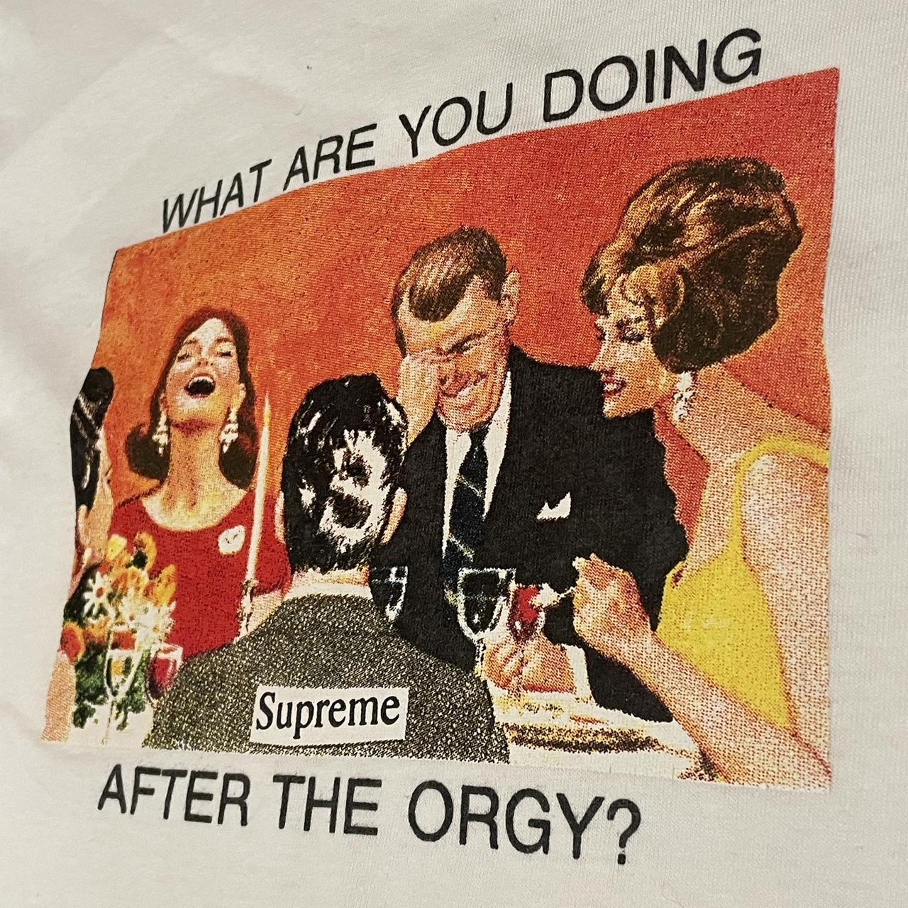 🤍SS17 Supreme Orgy Tee🤍 ⚠️ Slightly Smaller than the | Depop
