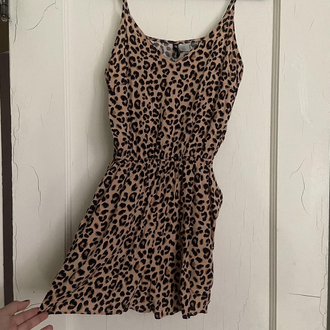 H M cheetah Print Romper H M Divided Cheetah or. Depop