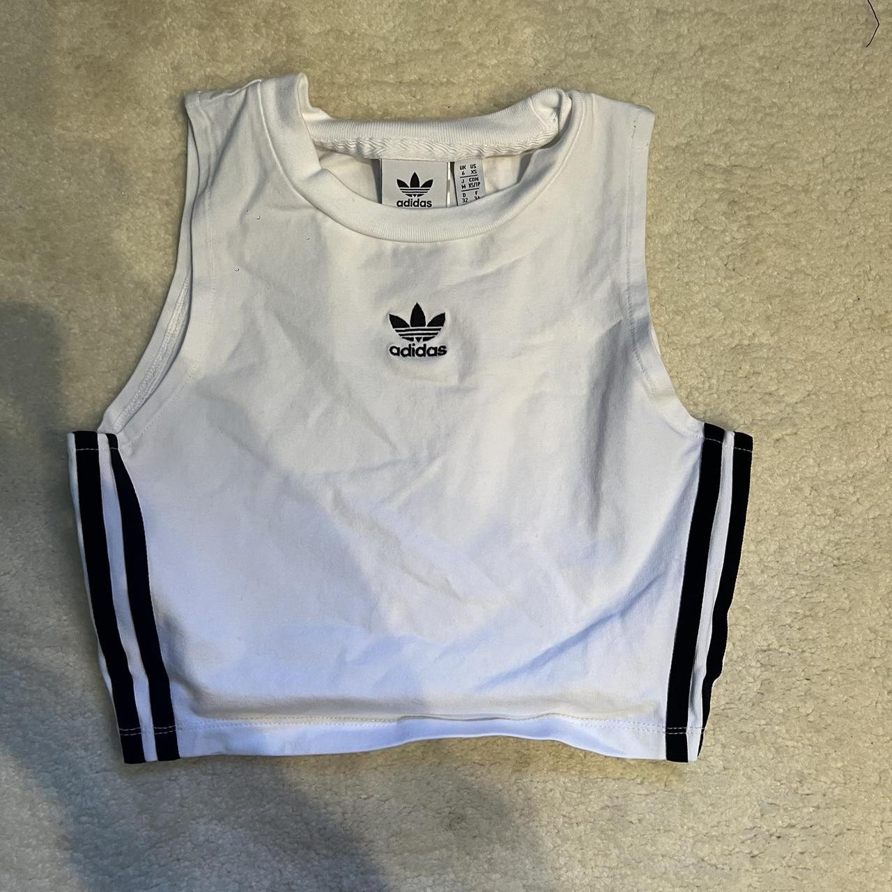 Adidas cropped top, well fitted. Perfect for any... - Depop