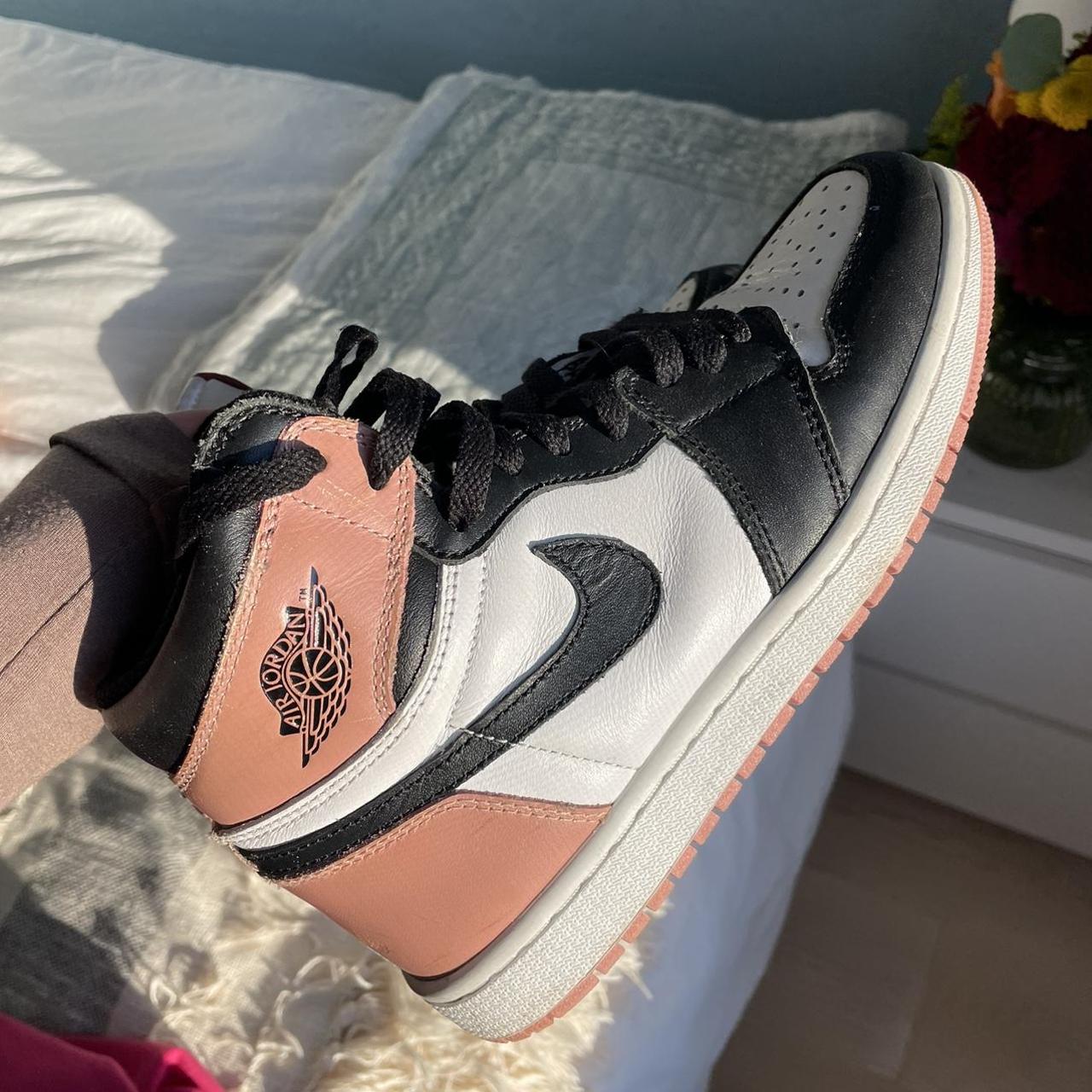 jordan retro 1 pink and white