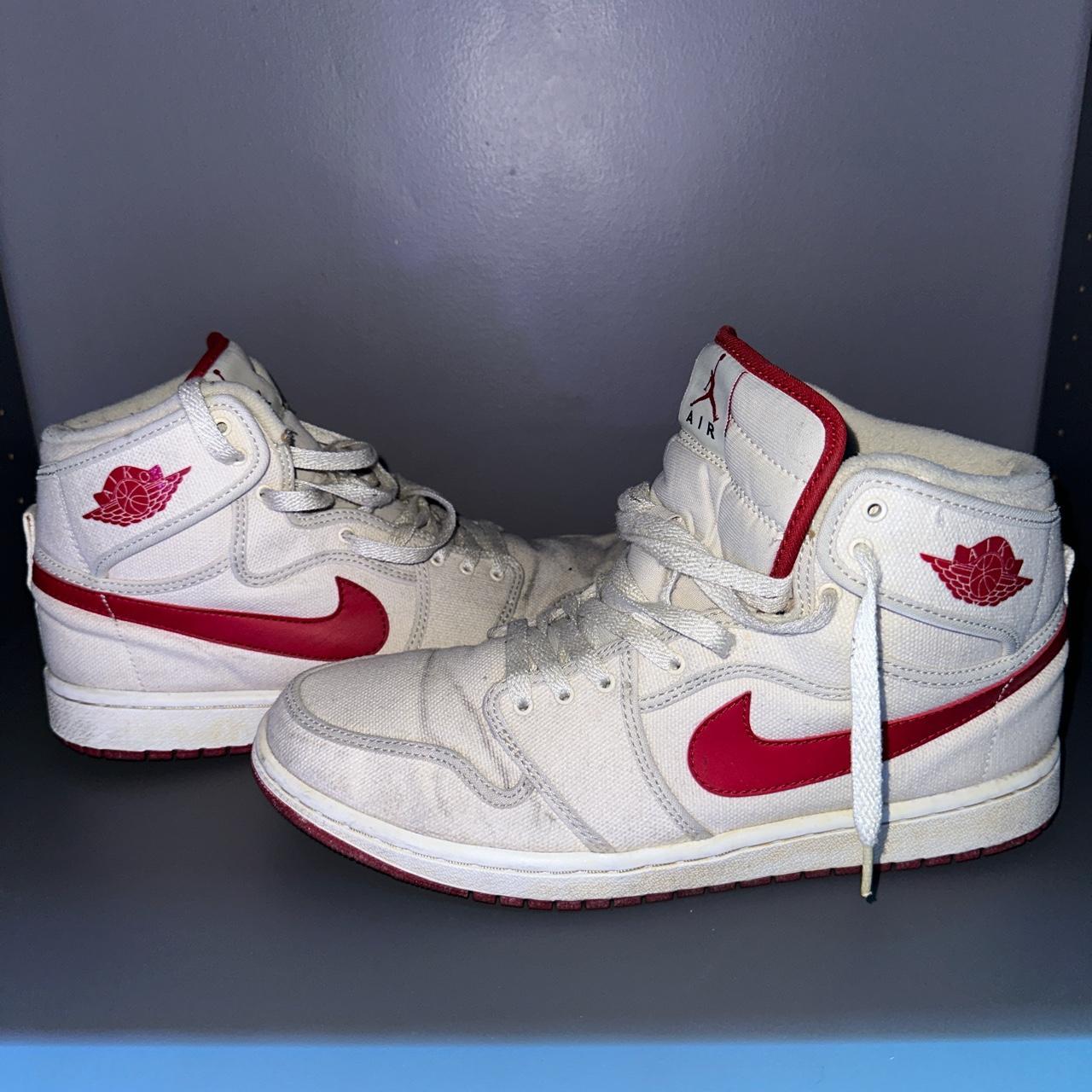 classic red and white jordans