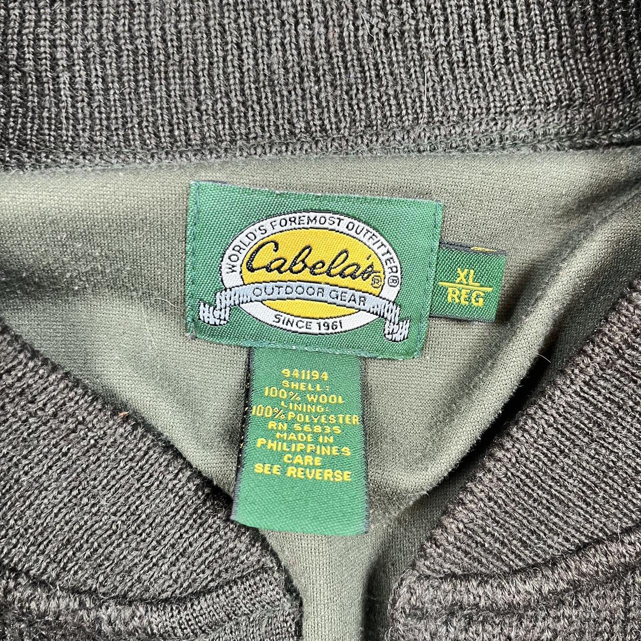 Cabela’s Button Up Sweater Super nice green... - Depop