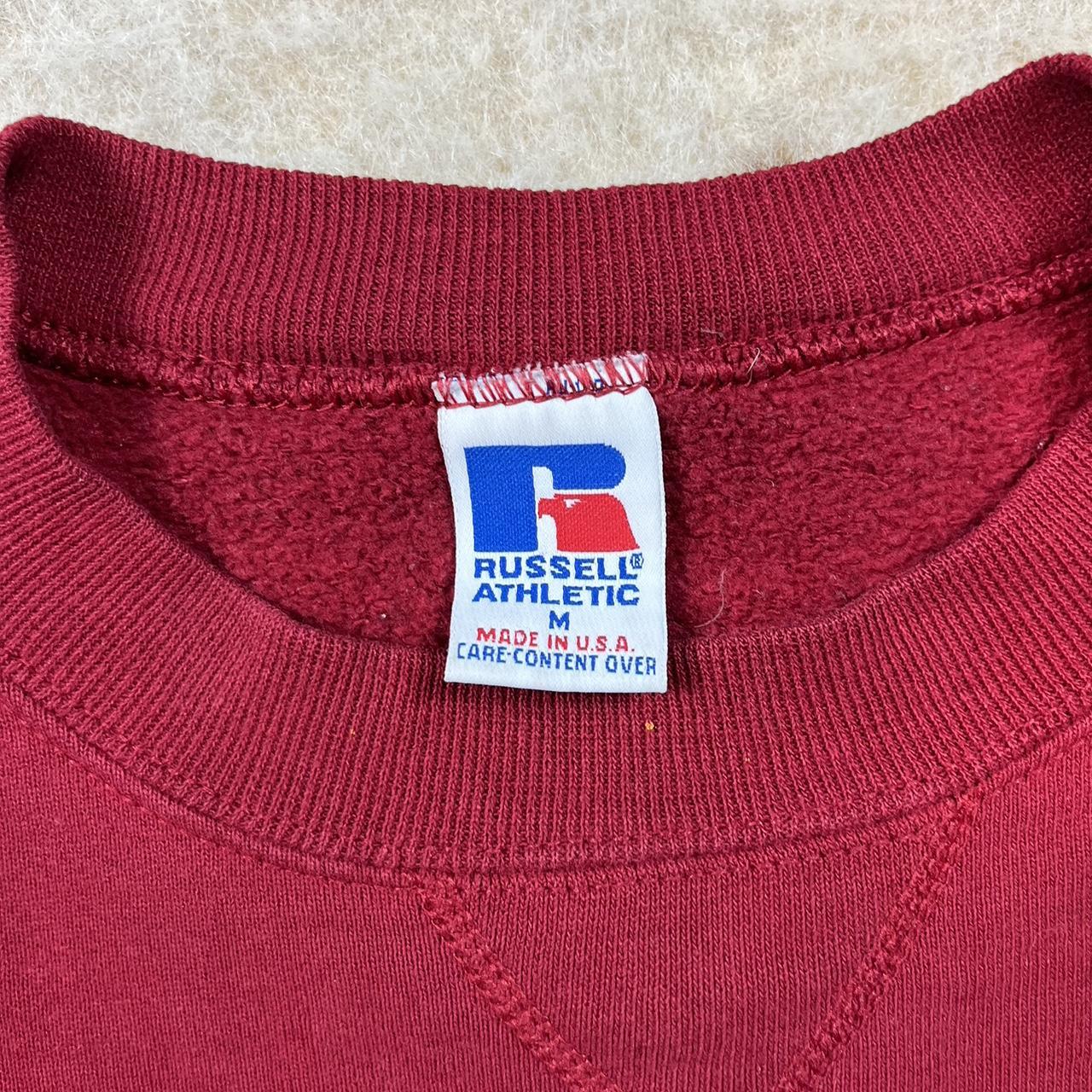 Vintage Red Chico State Russell Athletic Sweatshirt... - Depop