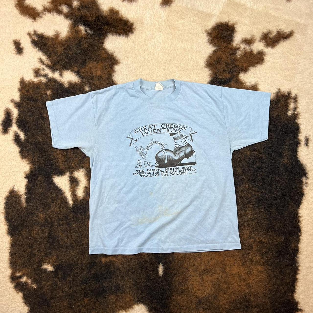 Vintage 1986 Great Oregon Inventions T-shirt Nice... - Depop
