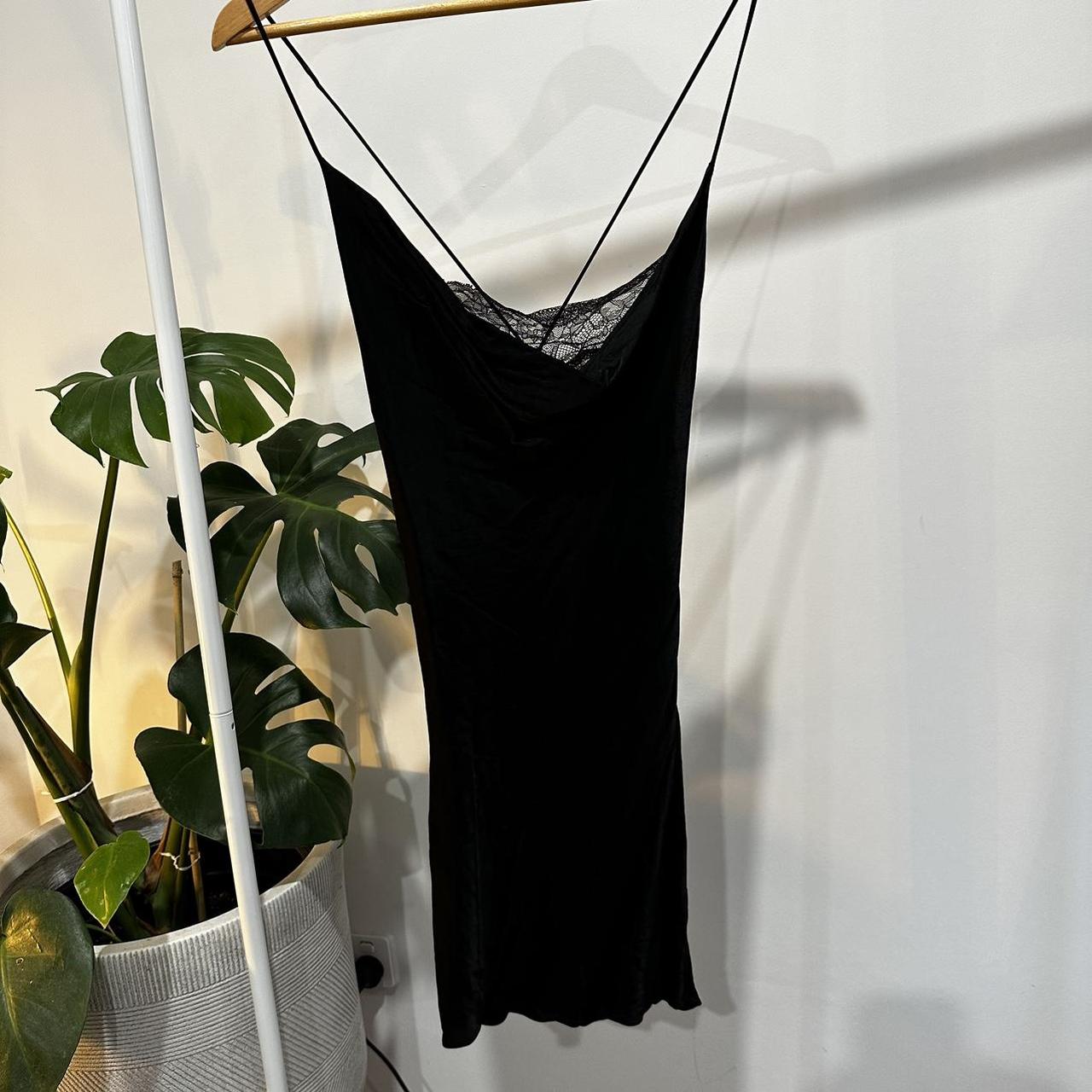 Zara slip dress with lace across bust Low back... Depop