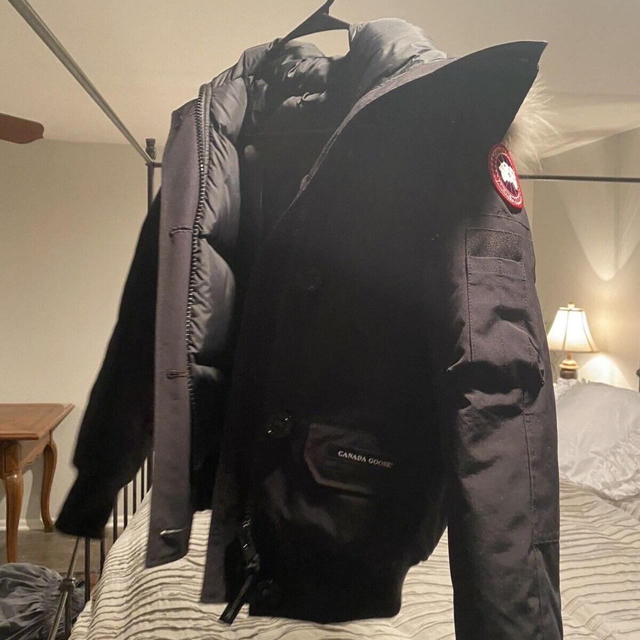 Canada Goose Women's Black Coat Depop