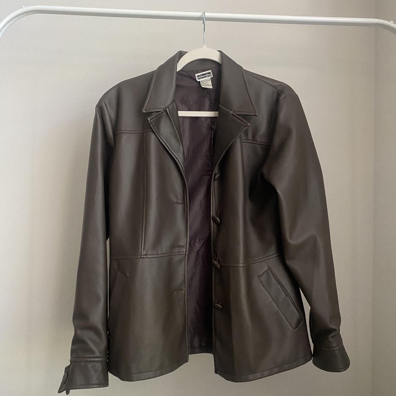 “Xhilaration” fake leather jacket size large... - Depop