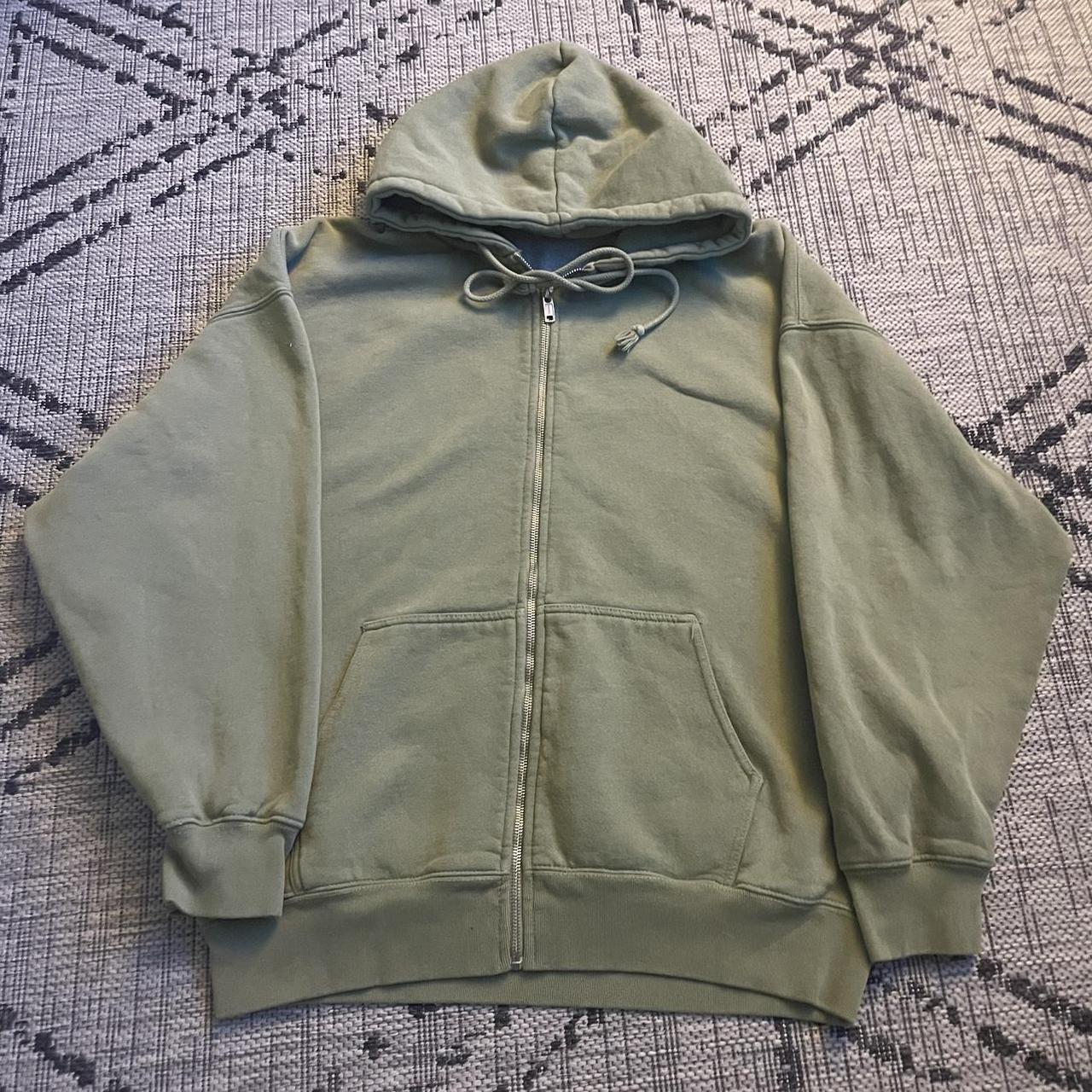 olive green john galt zip up brandy sweatshirt... Depop