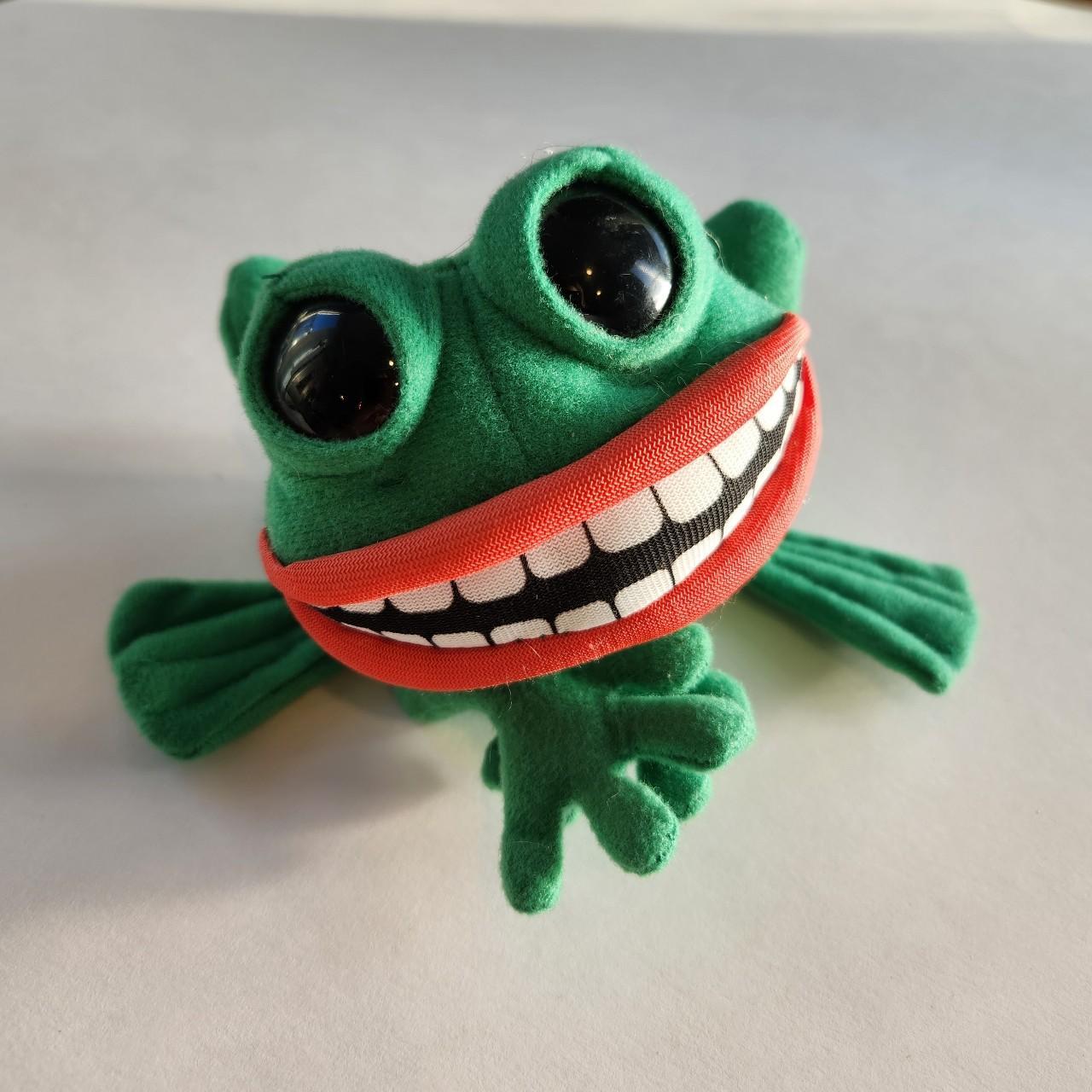 Freaky Frog Plush Big Eyes Big Teeth No Tag brand. Depop