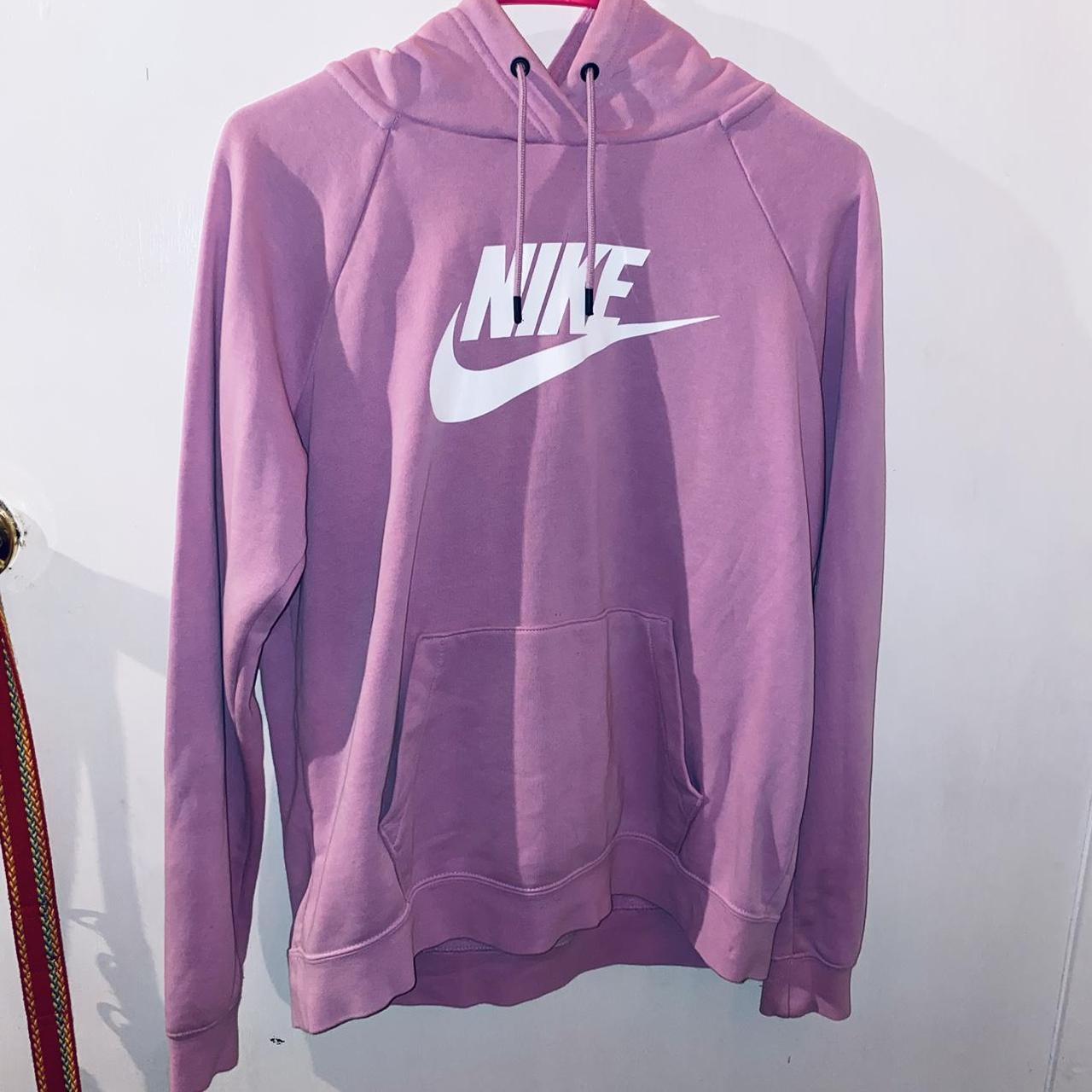 Purple and cheap pink nike hoodie