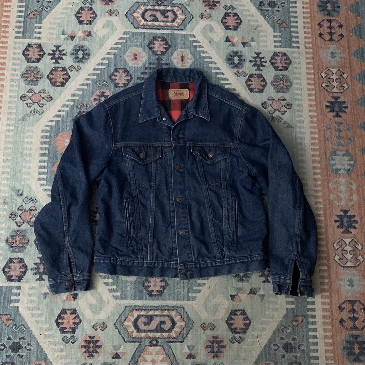 Flannel lined jean outlet jacket mens