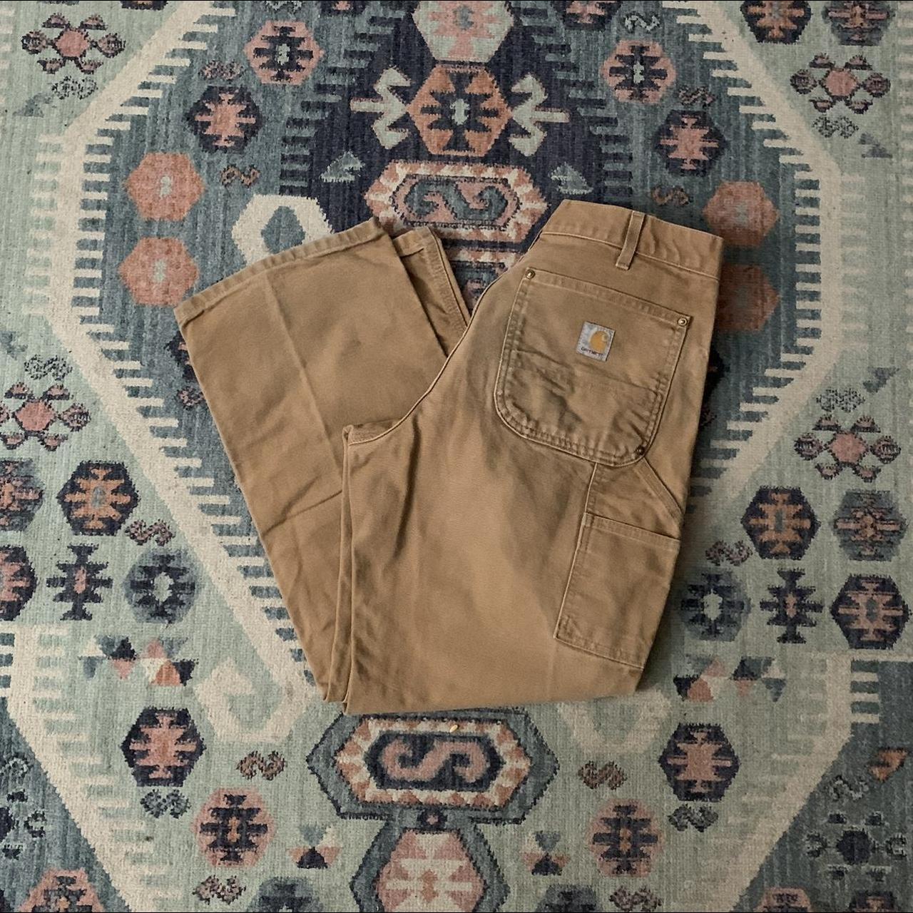 Carhartt pants made in usa double knee Mens size - Depop