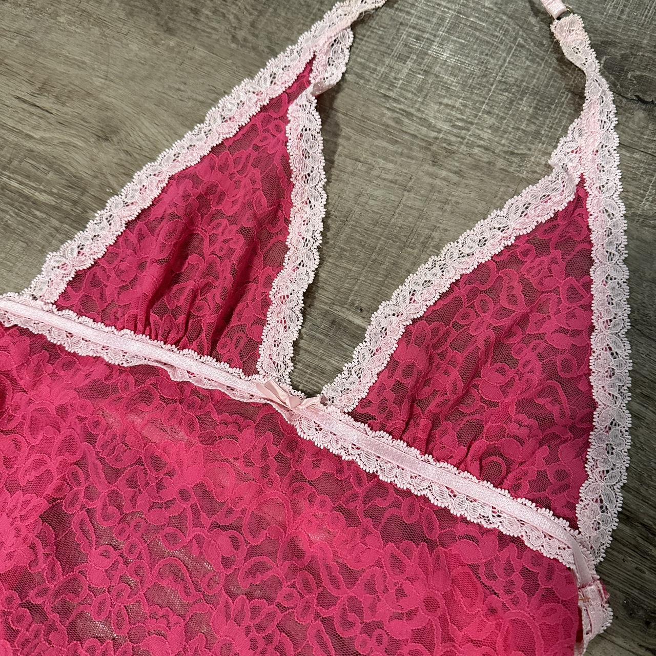 Victoria's Secret Y2K “The Lacie” Halter Slip - Depop