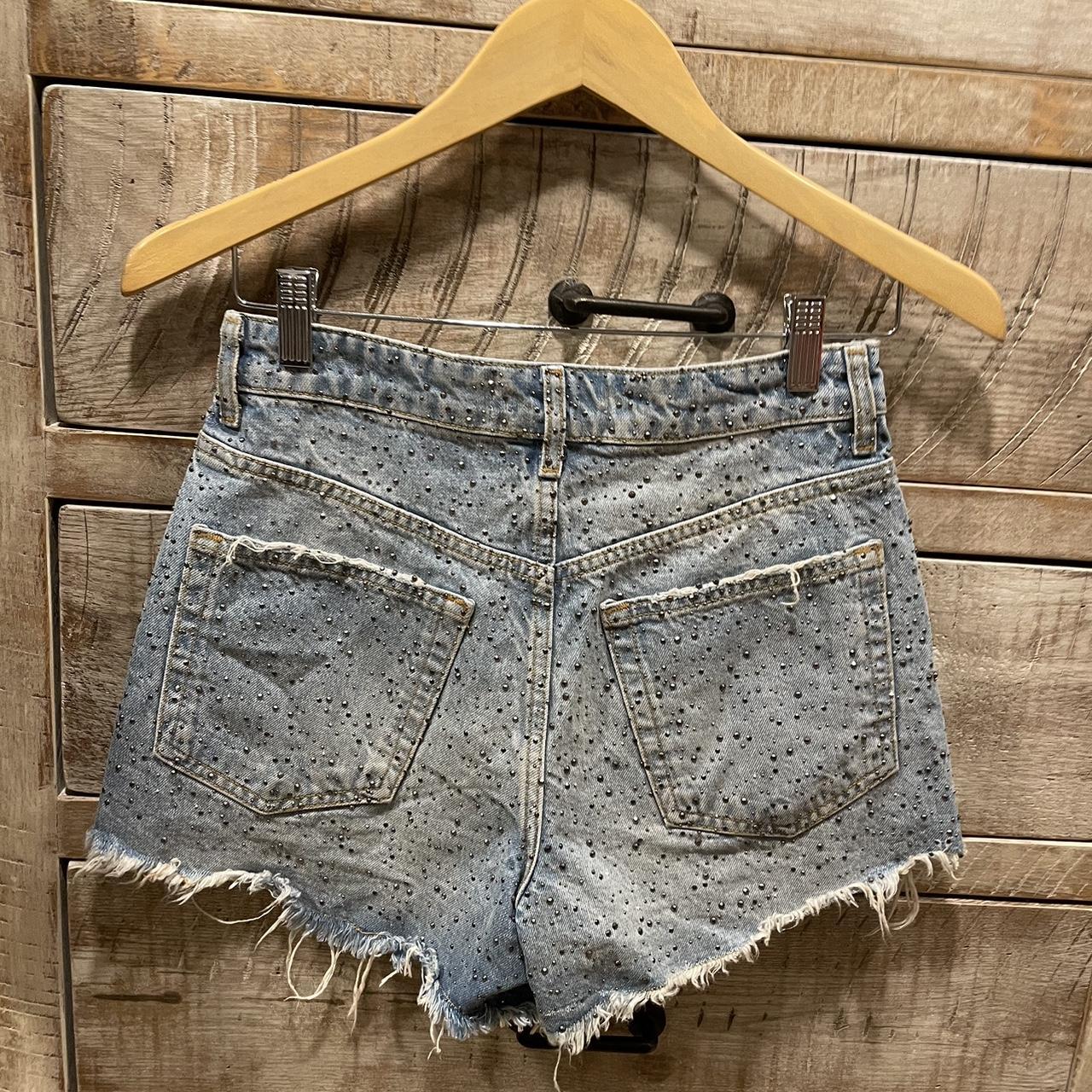 Zara store silver shorts