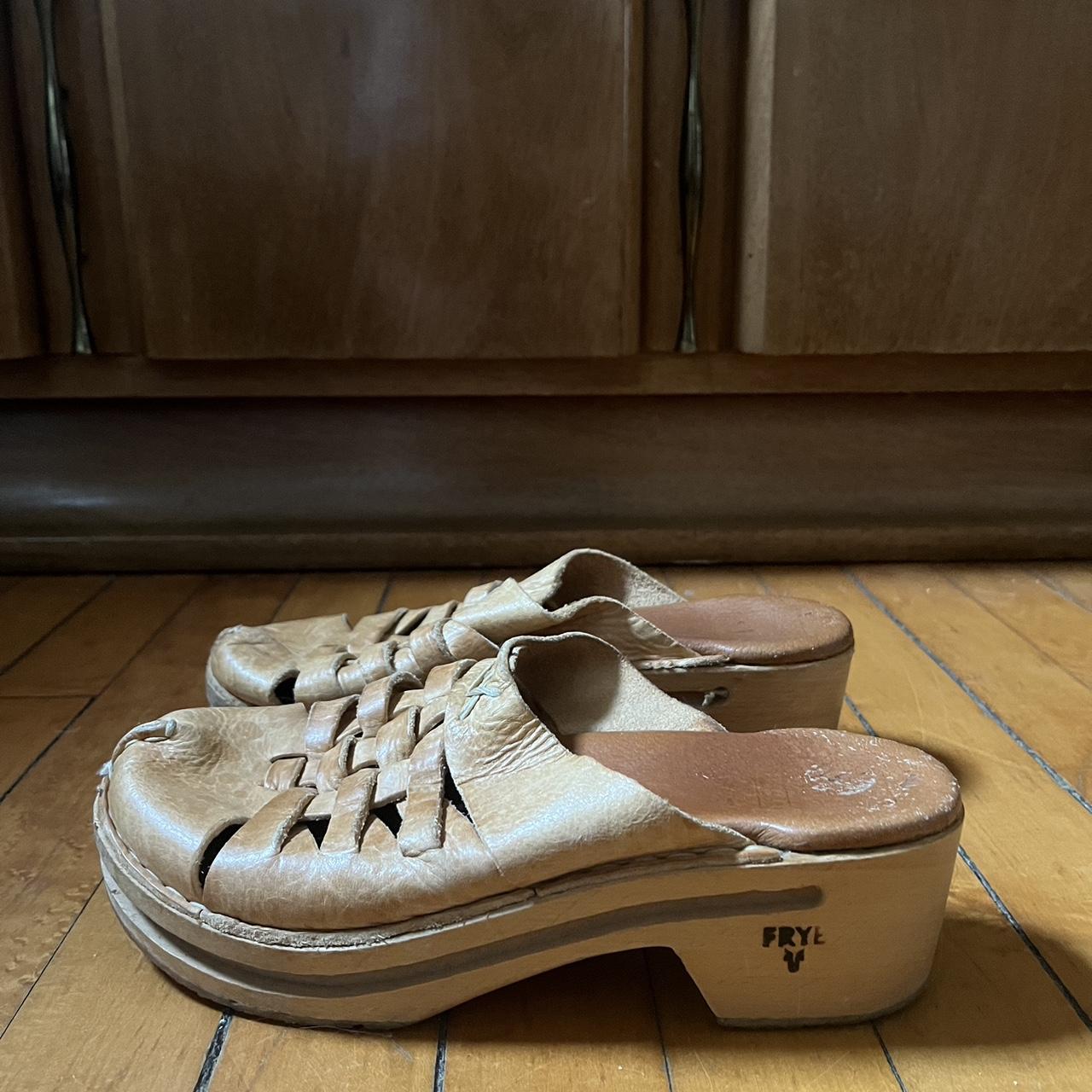 frye clogs and mules