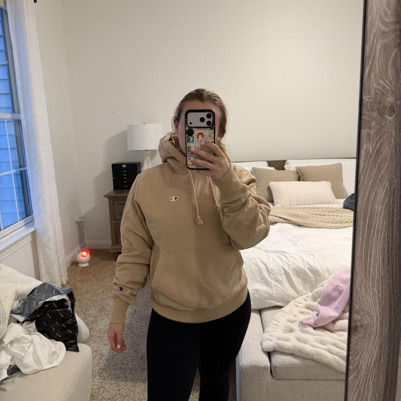 Champion Women's Hoodie - Tan/Cream - S – Tan Cha… - image 1