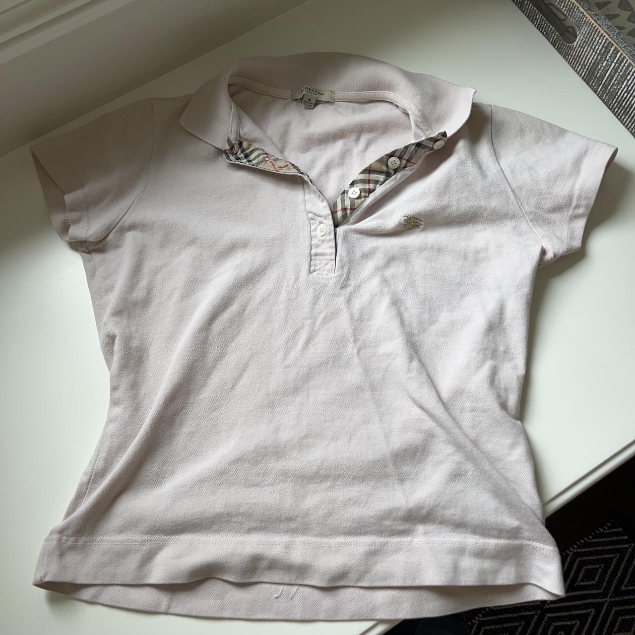 Burberry polo shirt 2024 womens silver