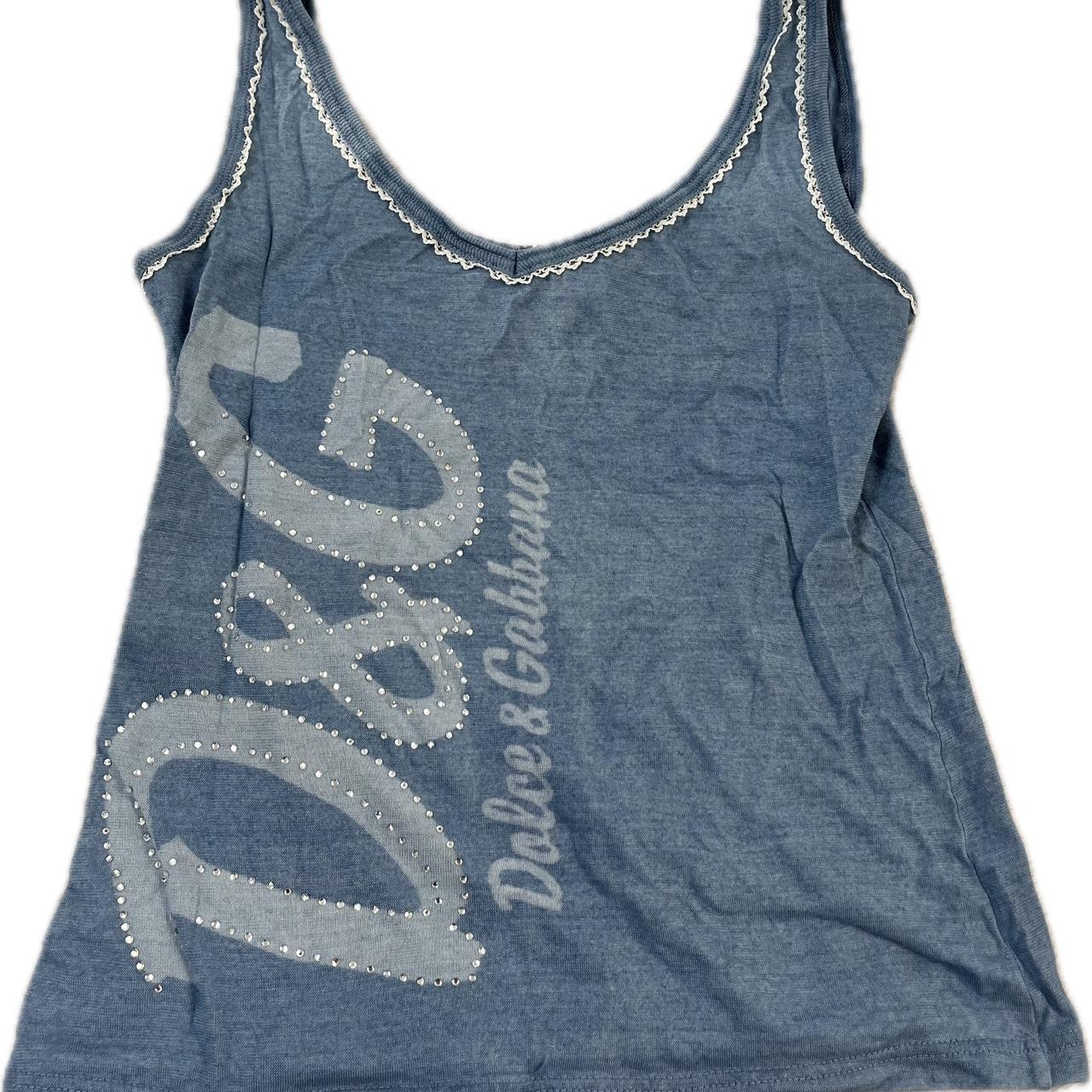 Dolce and Gabbana vintage Jean tank online top