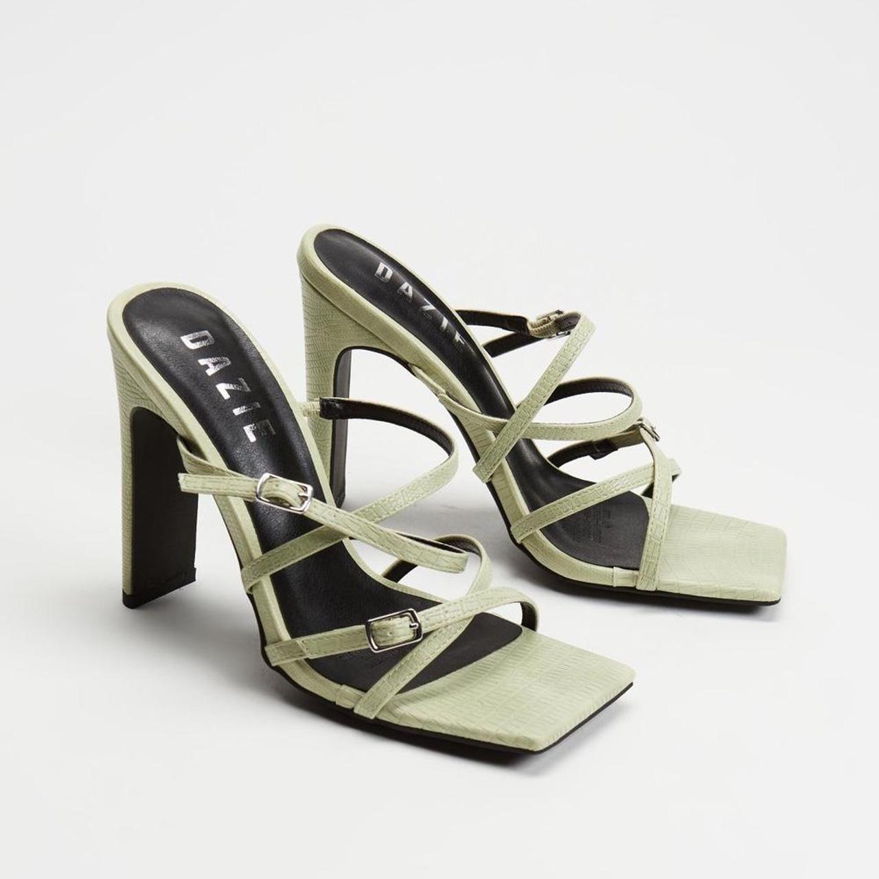 Dazie green high heels size AU 12cm heel Depop