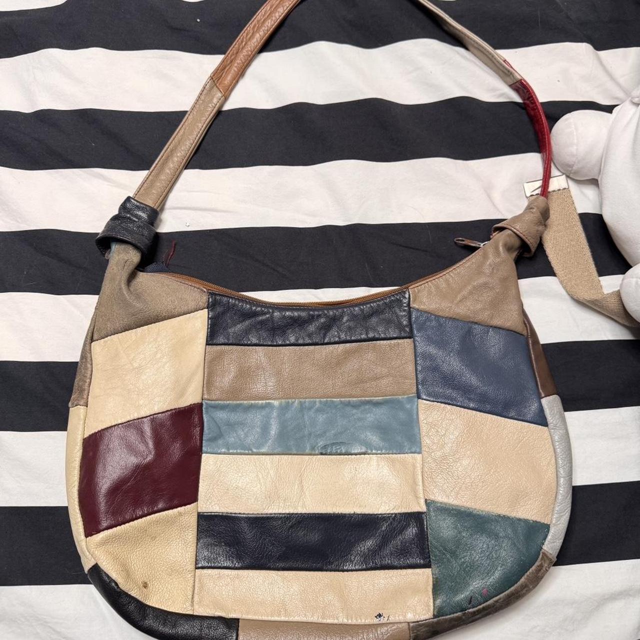 Women's Satchels - Multi – Patch work leather sat… - image 2