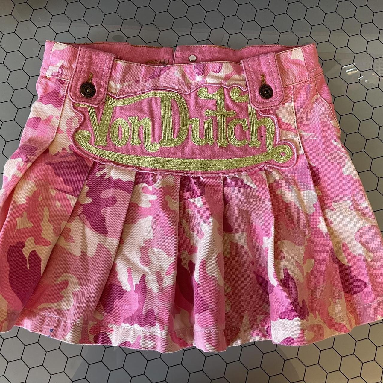 スカート 00s archives VON DUTCH Gimick Skirt Von Dutch Women's Denim Micro Mini Skirt, Exclusively at